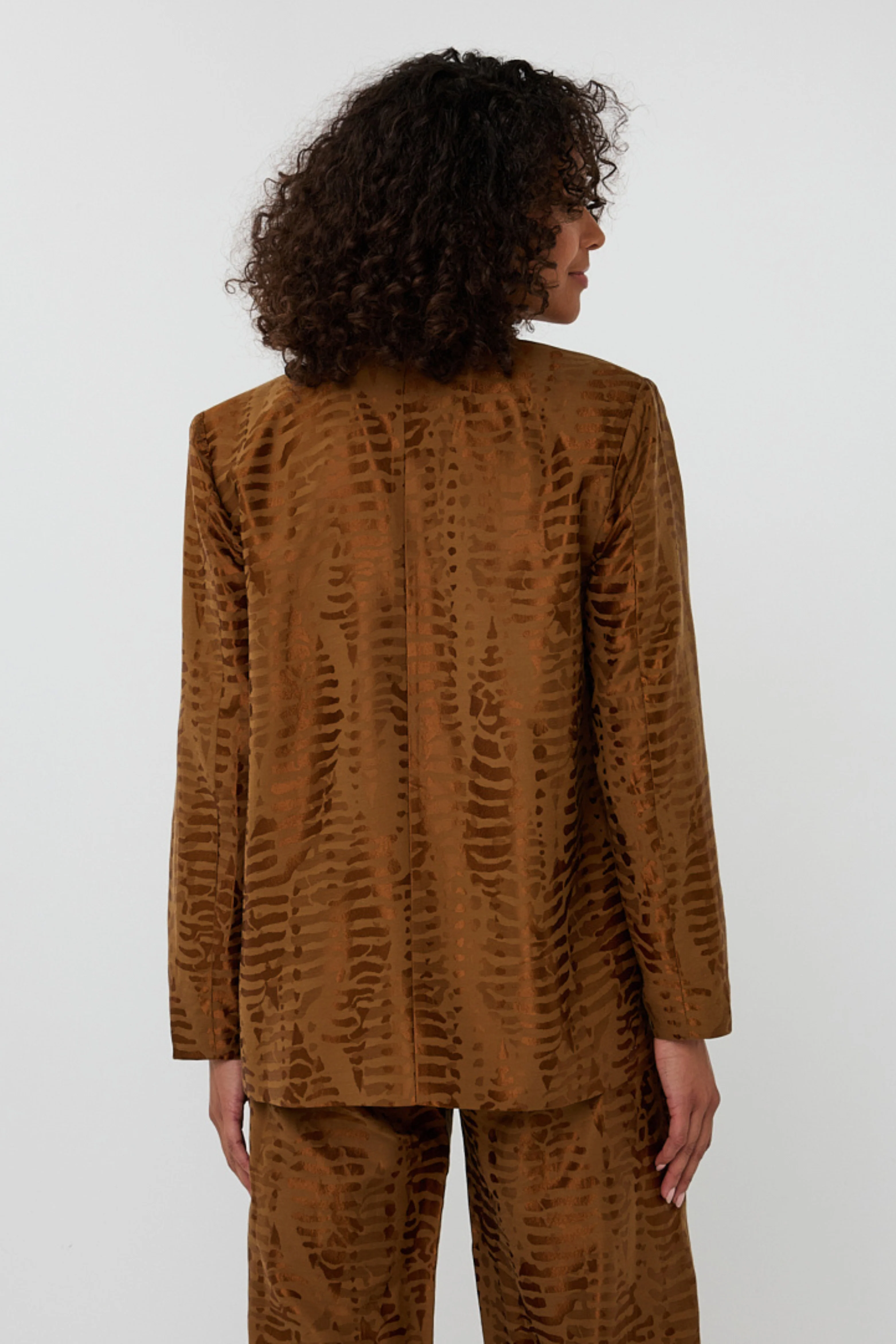 Blazer Animal Jacquard Olive F25.04505 - Image 7
