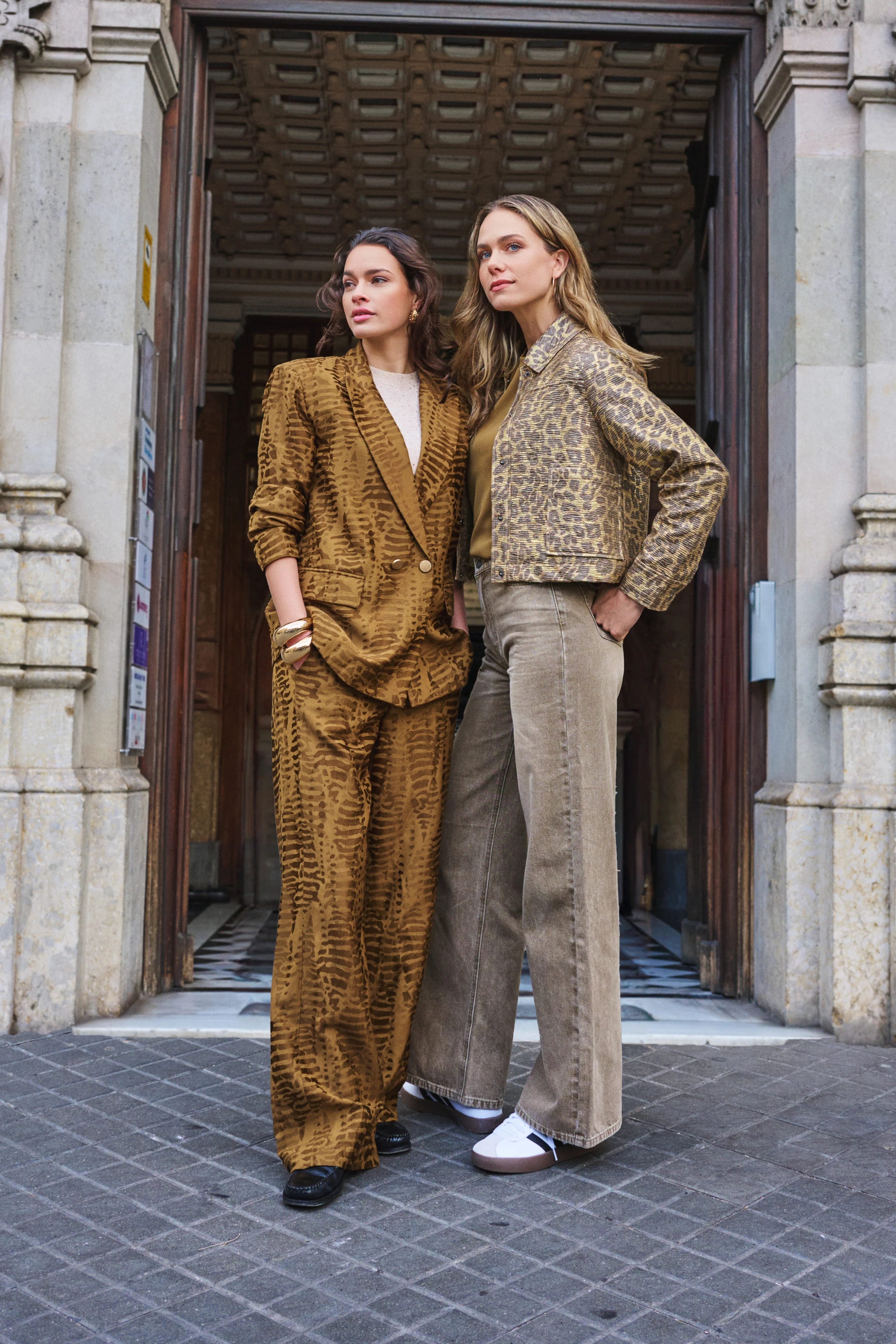 Blazer Animal Jacquard Olive F25.04505 - Image 8