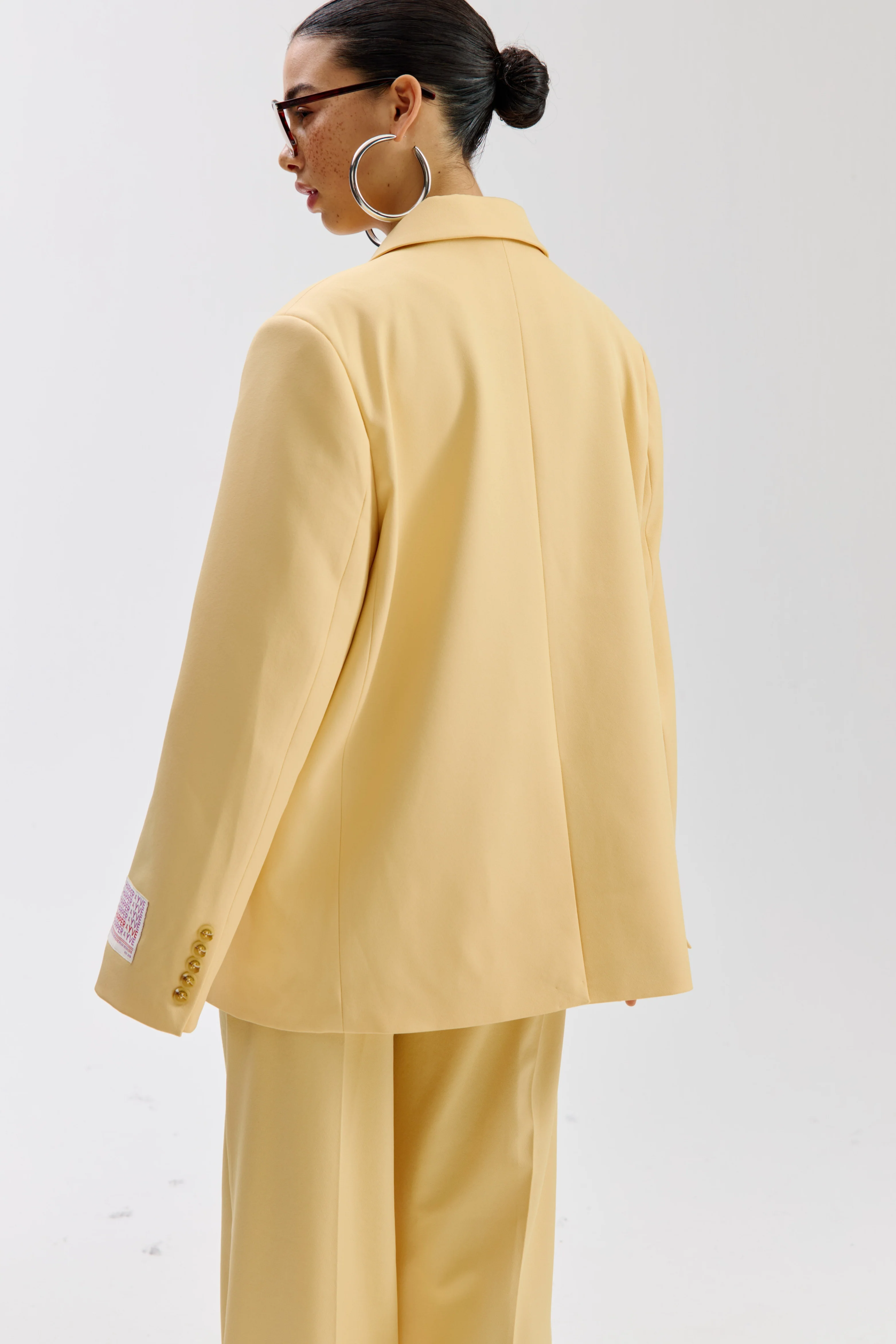 Blazer Anna Light Yellow SS6N222 - Image 3