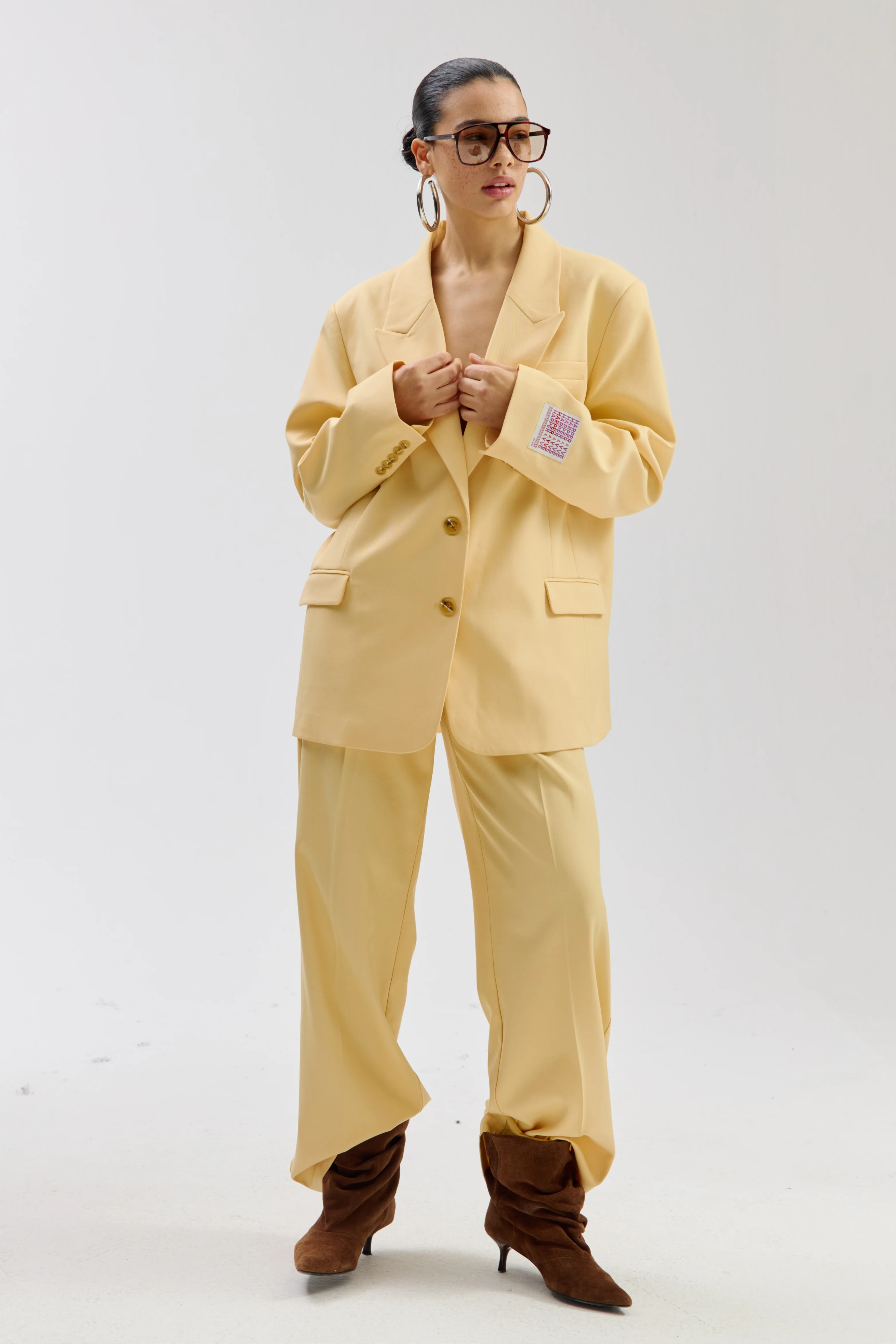 Blazer Anna Light Yellow SS6N222 - Image 5