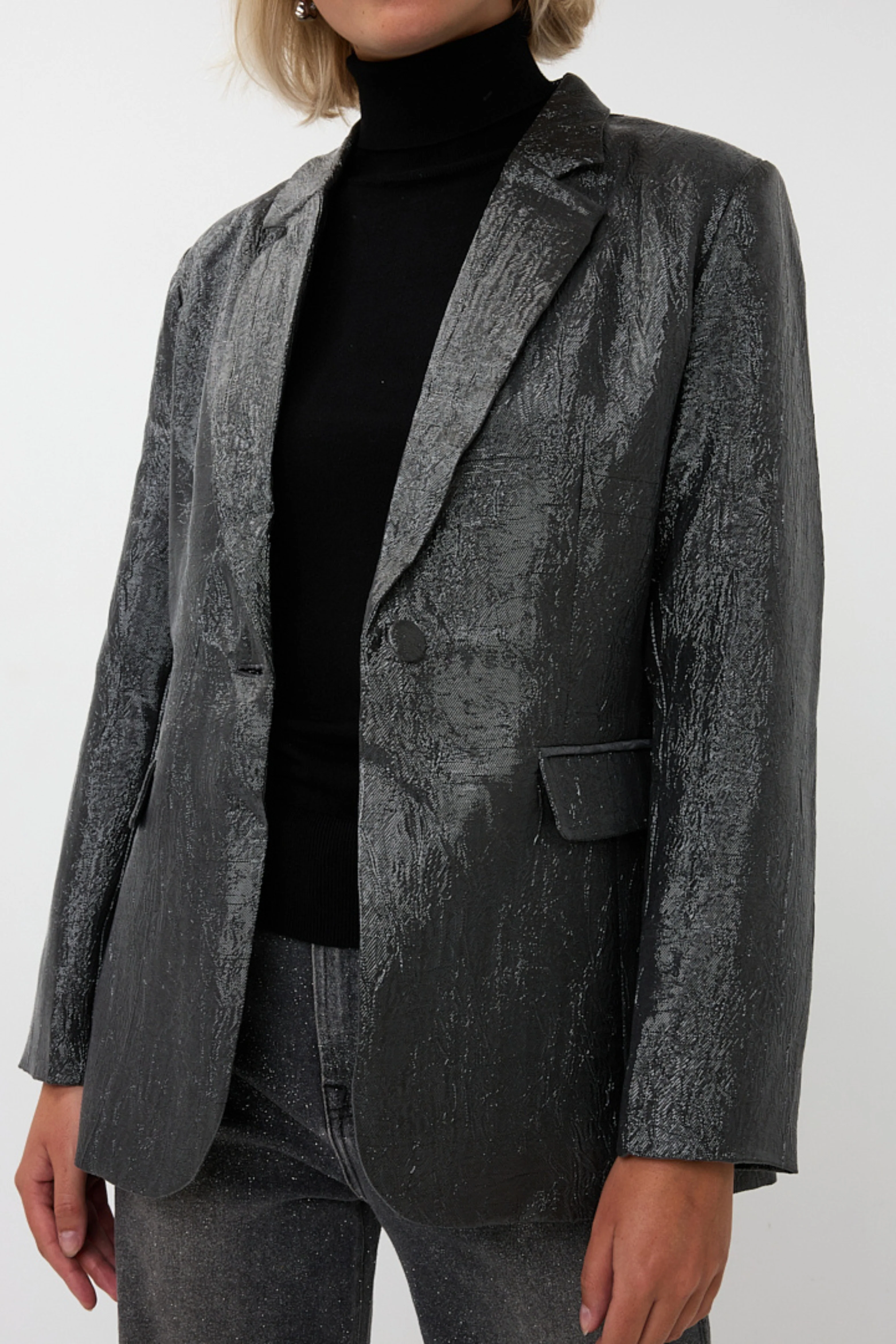 Blazer Crinkle Metallic Anthracite W25.09704 - Image 6