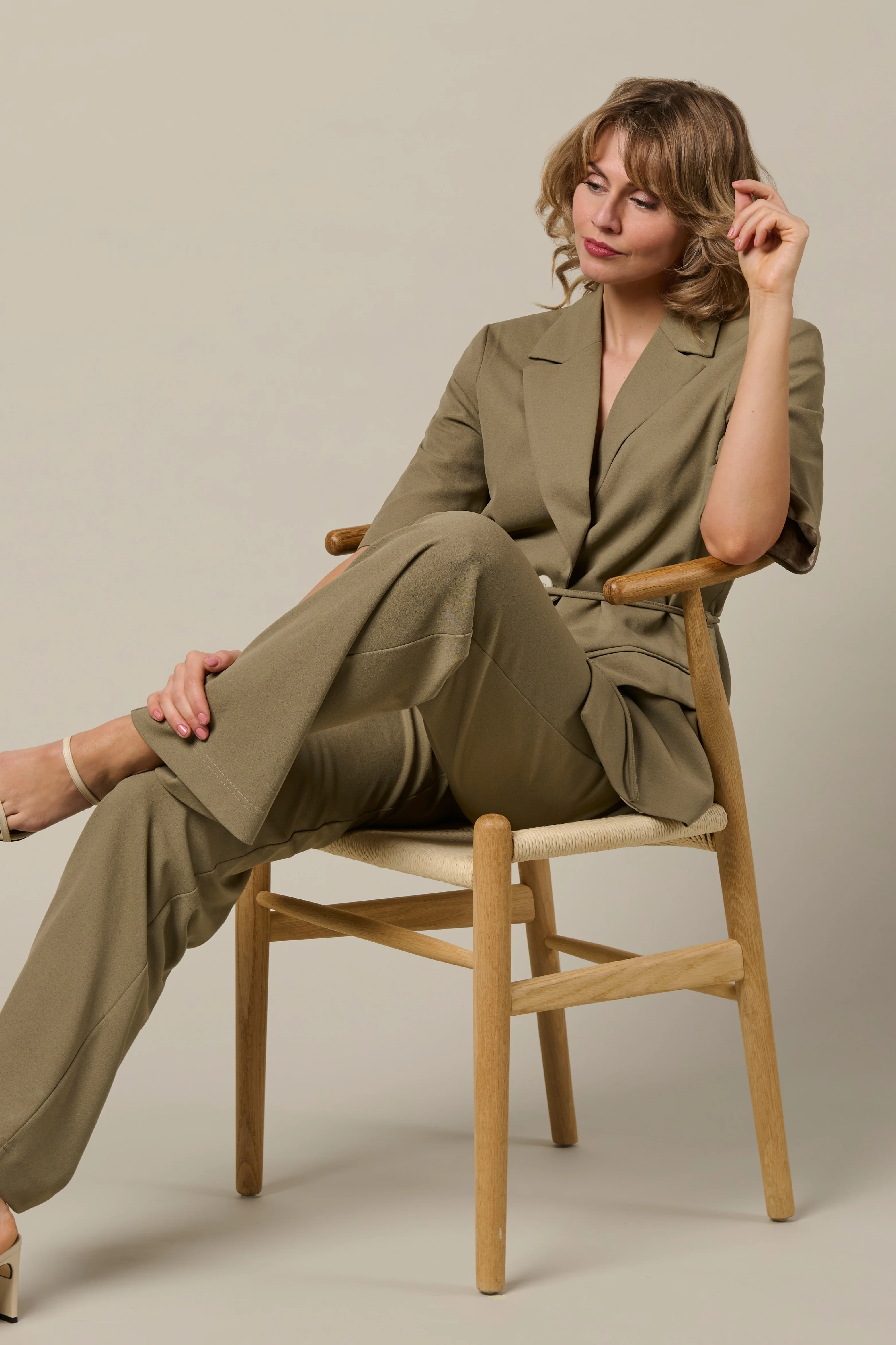 Blazer Gina Khaki BZ182 - Image 5