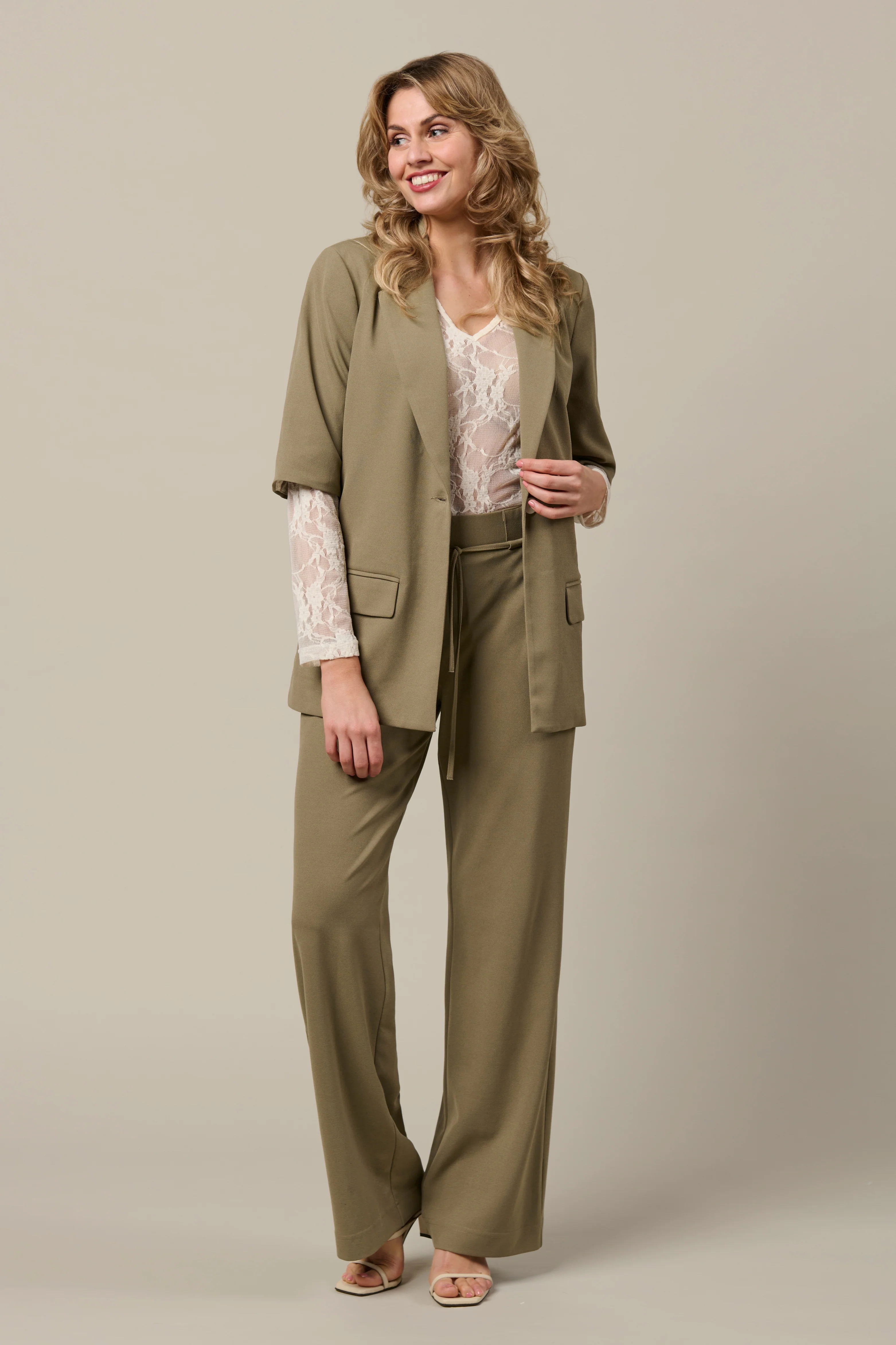 Blazer Gina Khaki BZ182 - Image 6