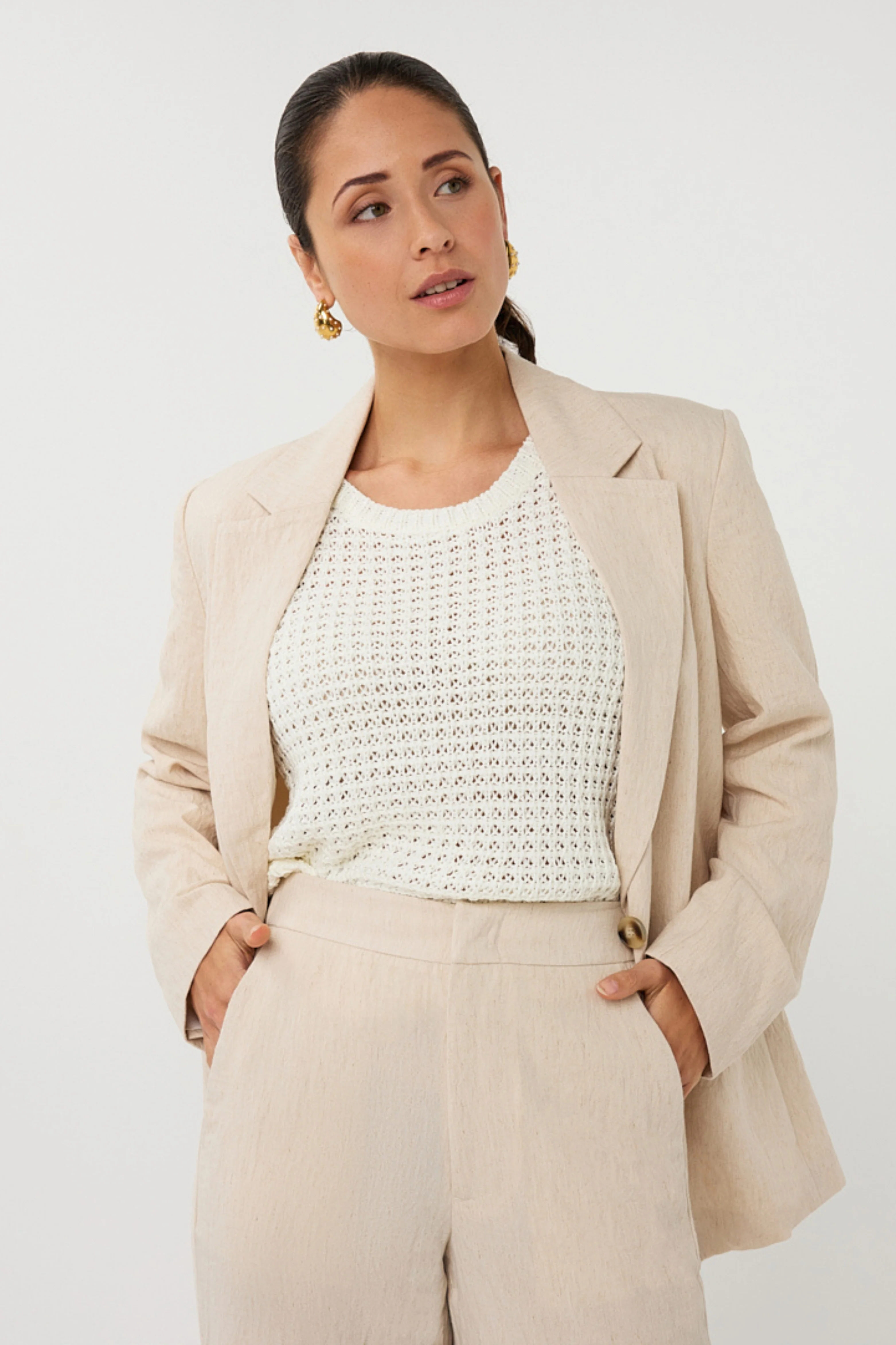 Blazer Linen Natural SP26.17000 - Image 3