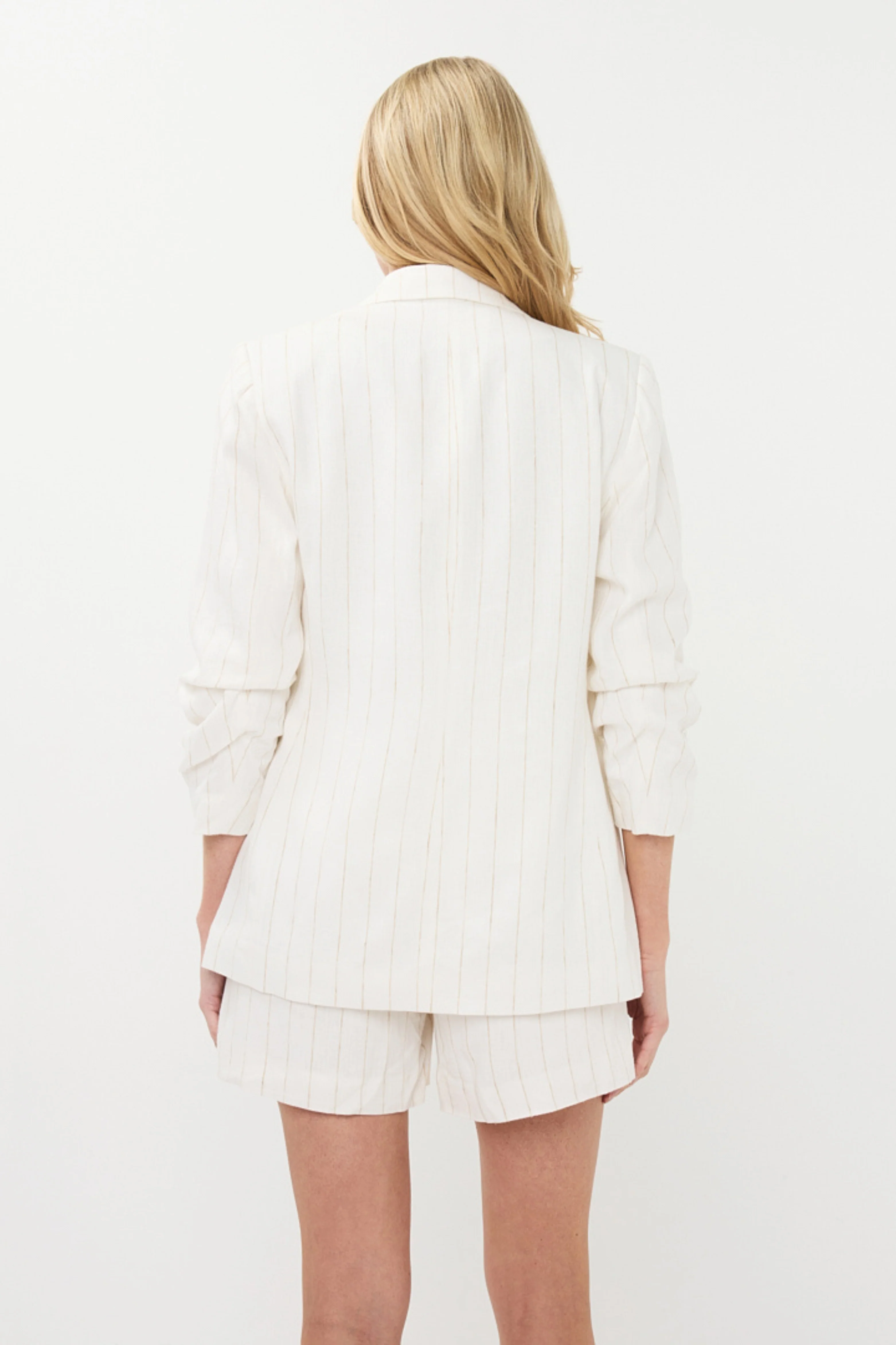 Blazer Linen Striped Offwhite Sand HS26.17200 - Image 4