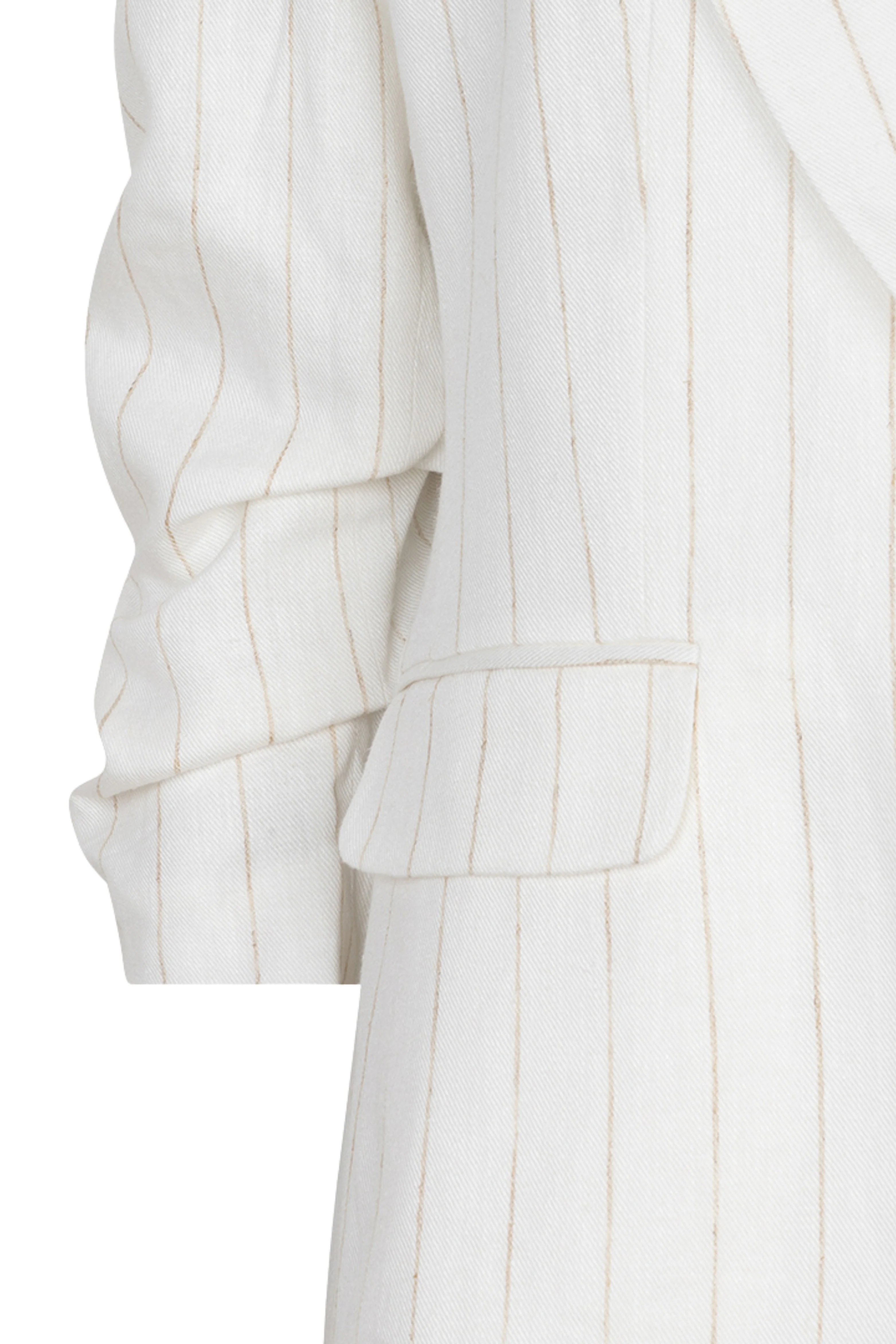 Blazer Linen Striped Offwhite Sand HS26.17200 - Image 8