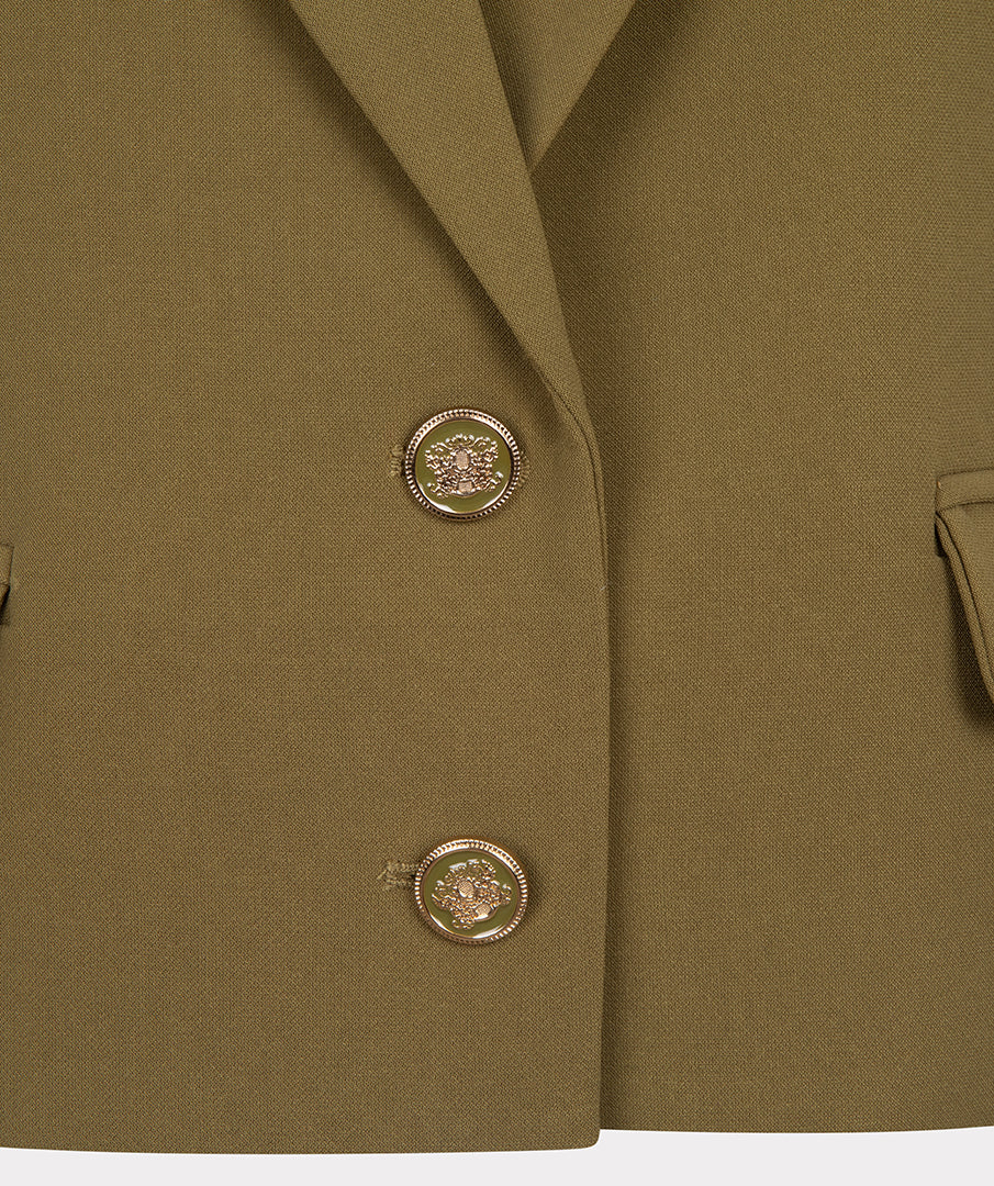 Blazer short city moss green F24.10544 - Image 4