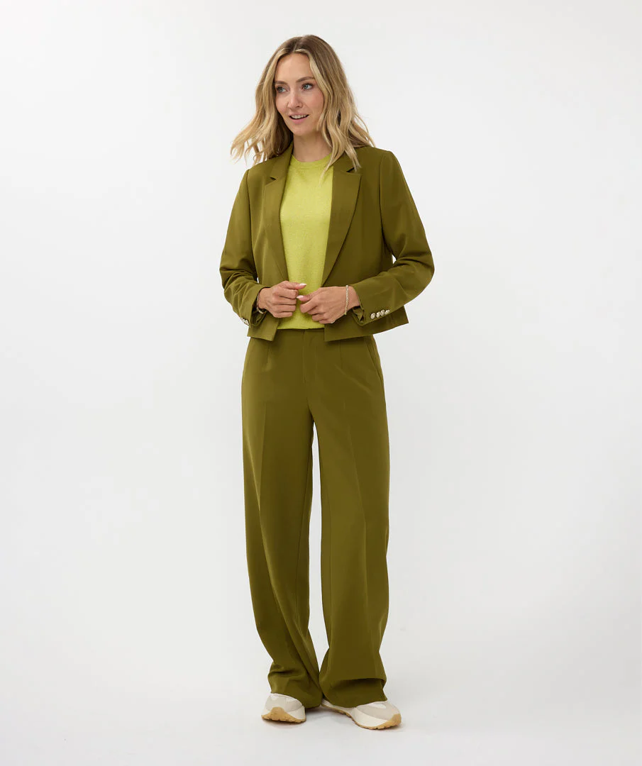 Blazer short city moss green F24.10544 - Image 7