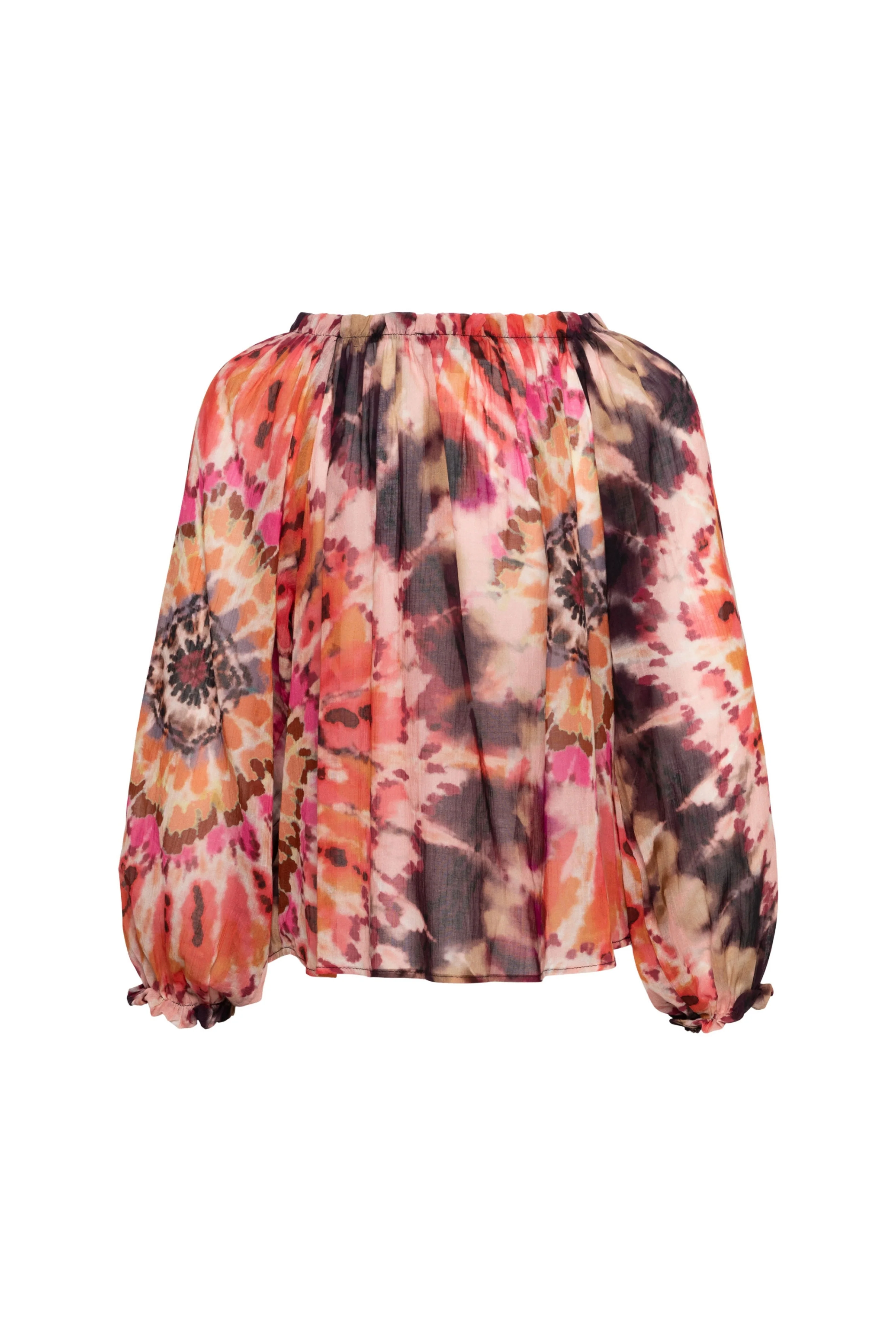 Blouse Acha Tie-Dye Soft Pink Multi BL373 - Image 3