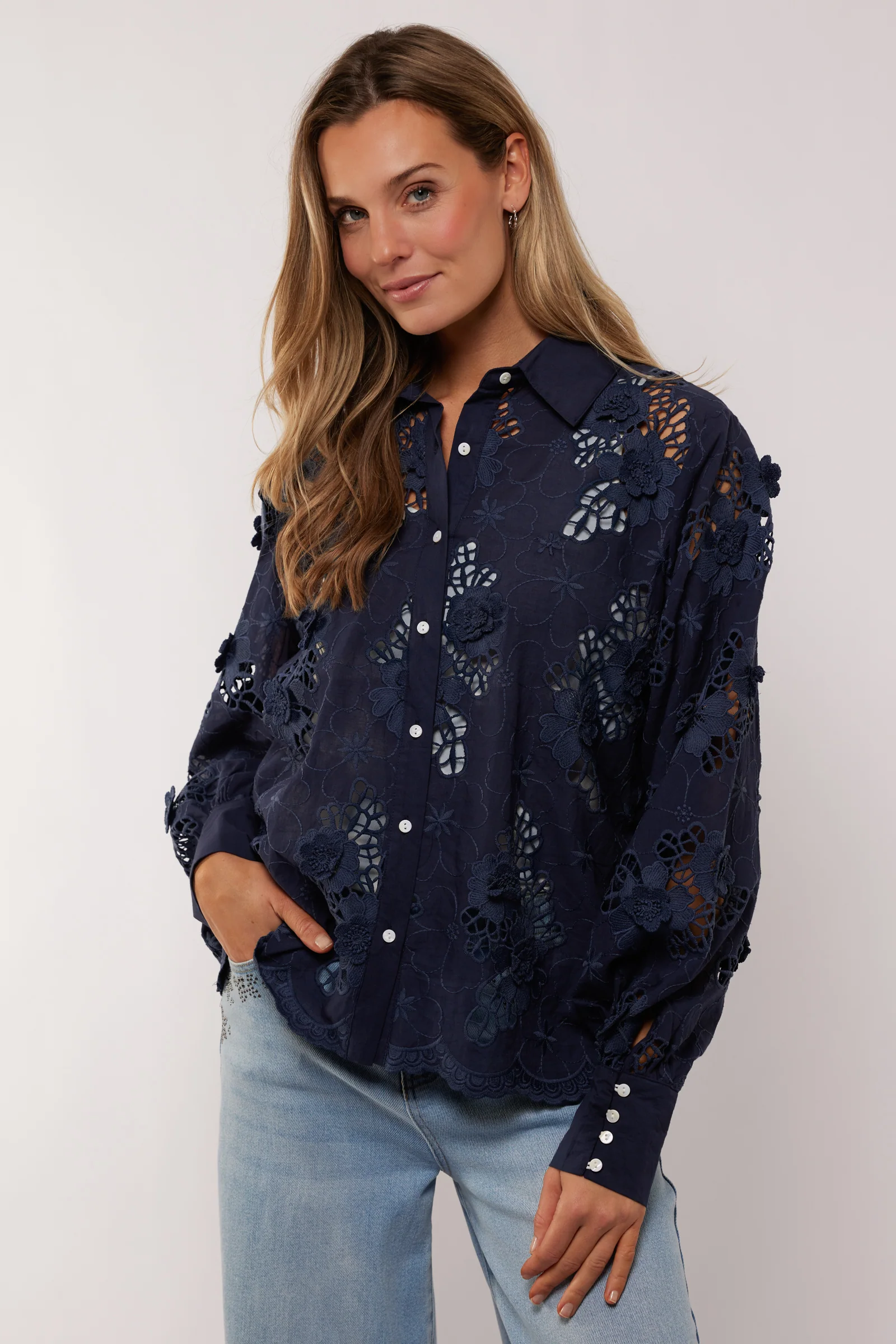 Blouse Alora Dark Sapphire - Image 5