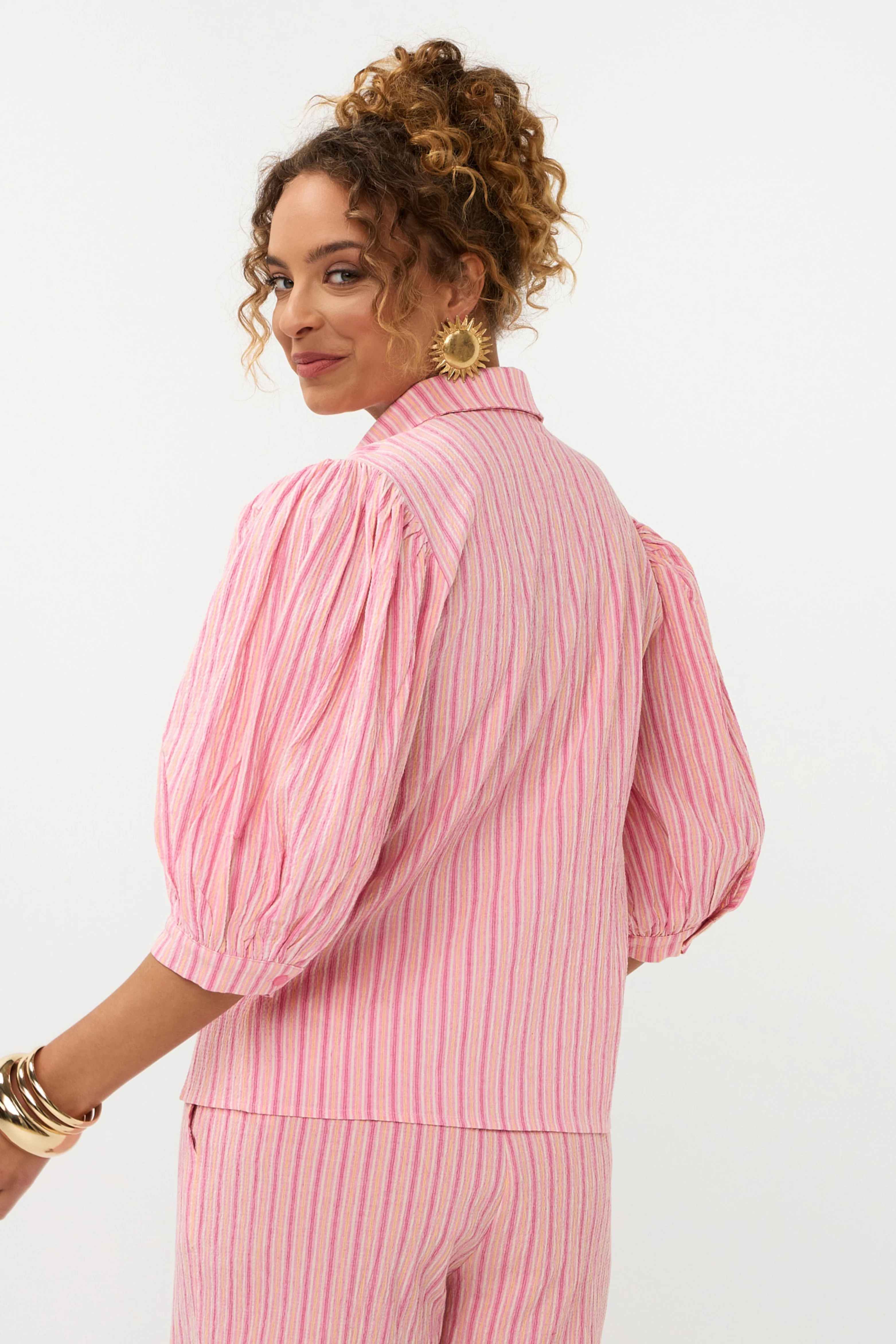 Blouse Annabella Pink Stripe - Image 2