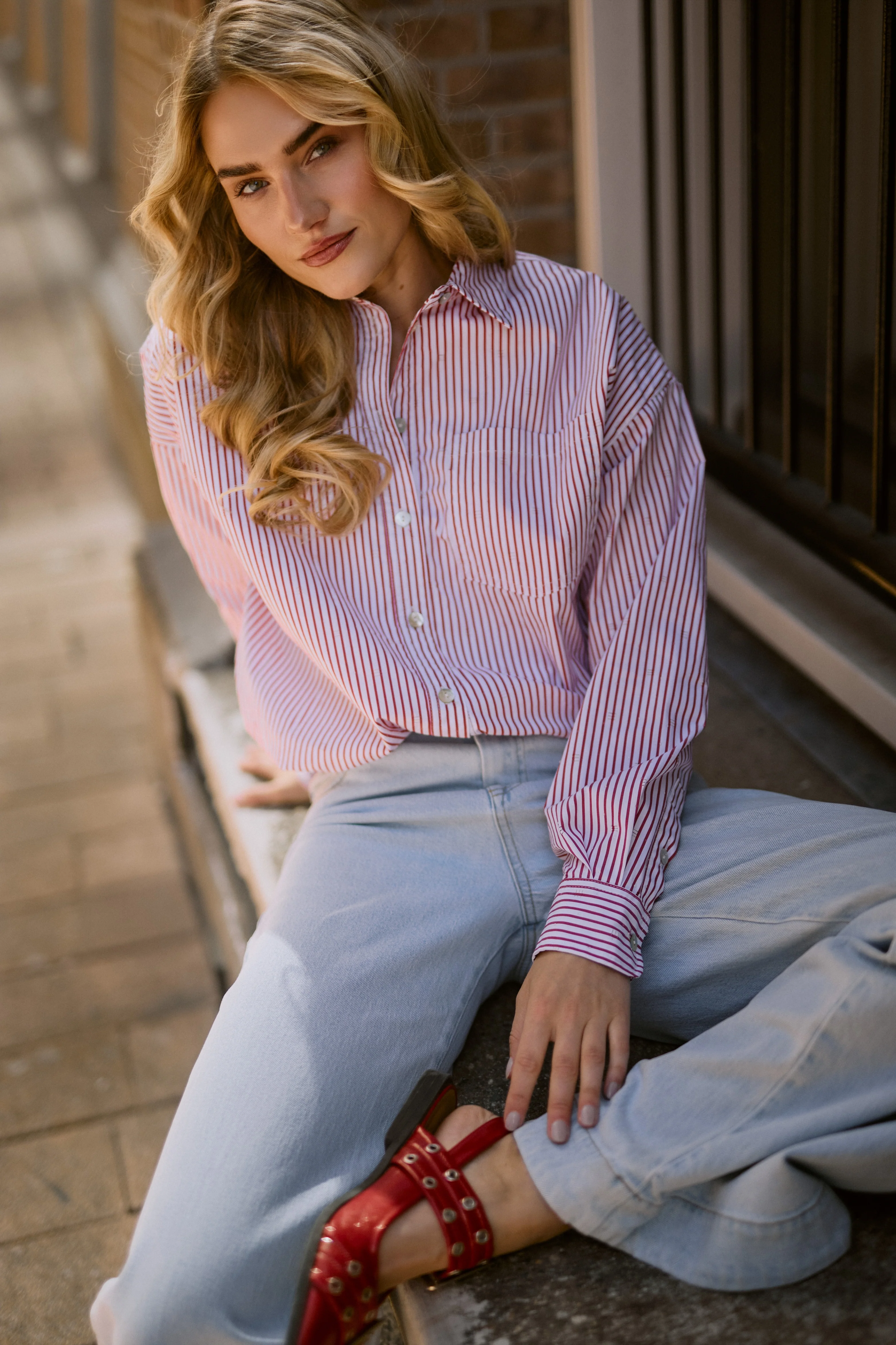 Blouse Ariana Kiss Offwhite NKS02104 - Image 7