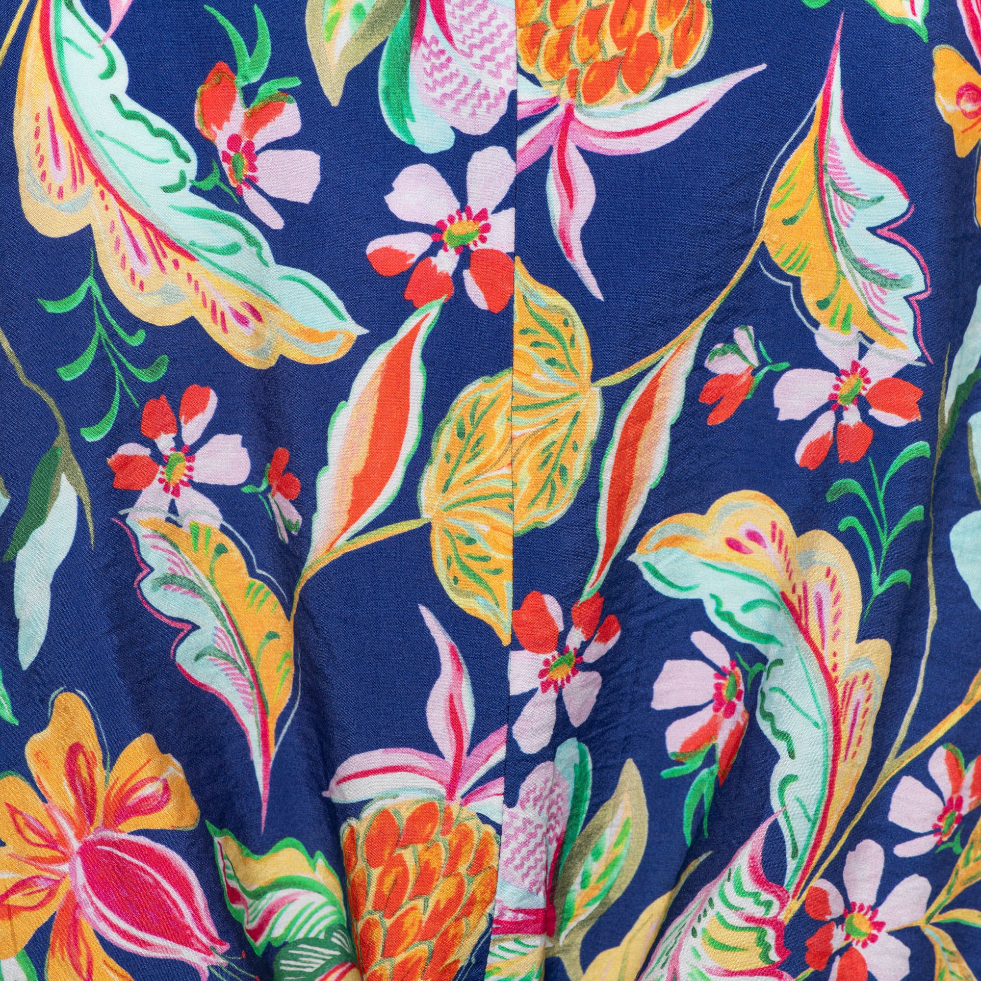 Blouse Aruba Multi Flower Cobalt BL376 - Image 5