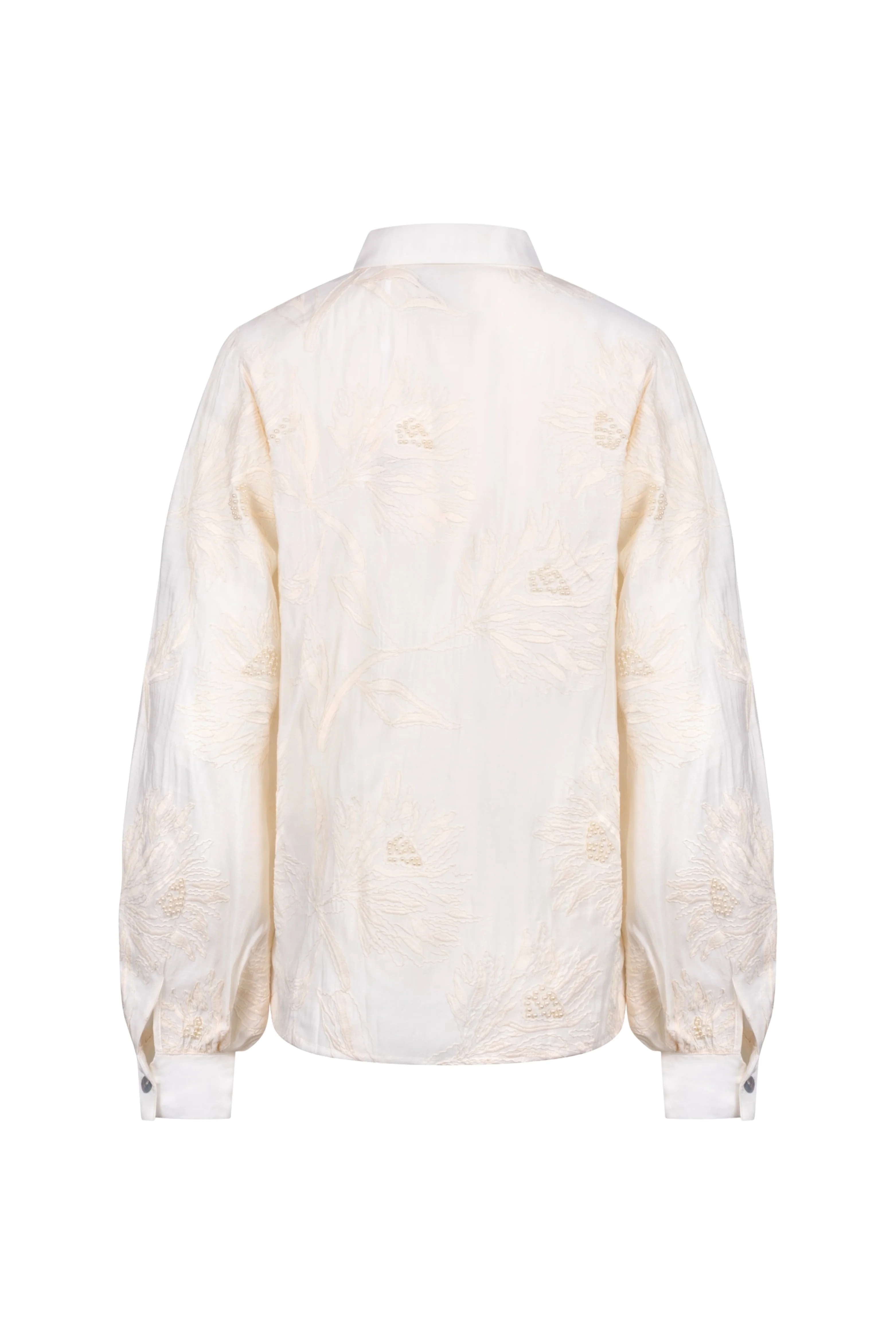 Blouse Avy Embroidery Offwhite NKS02203 - Image 4