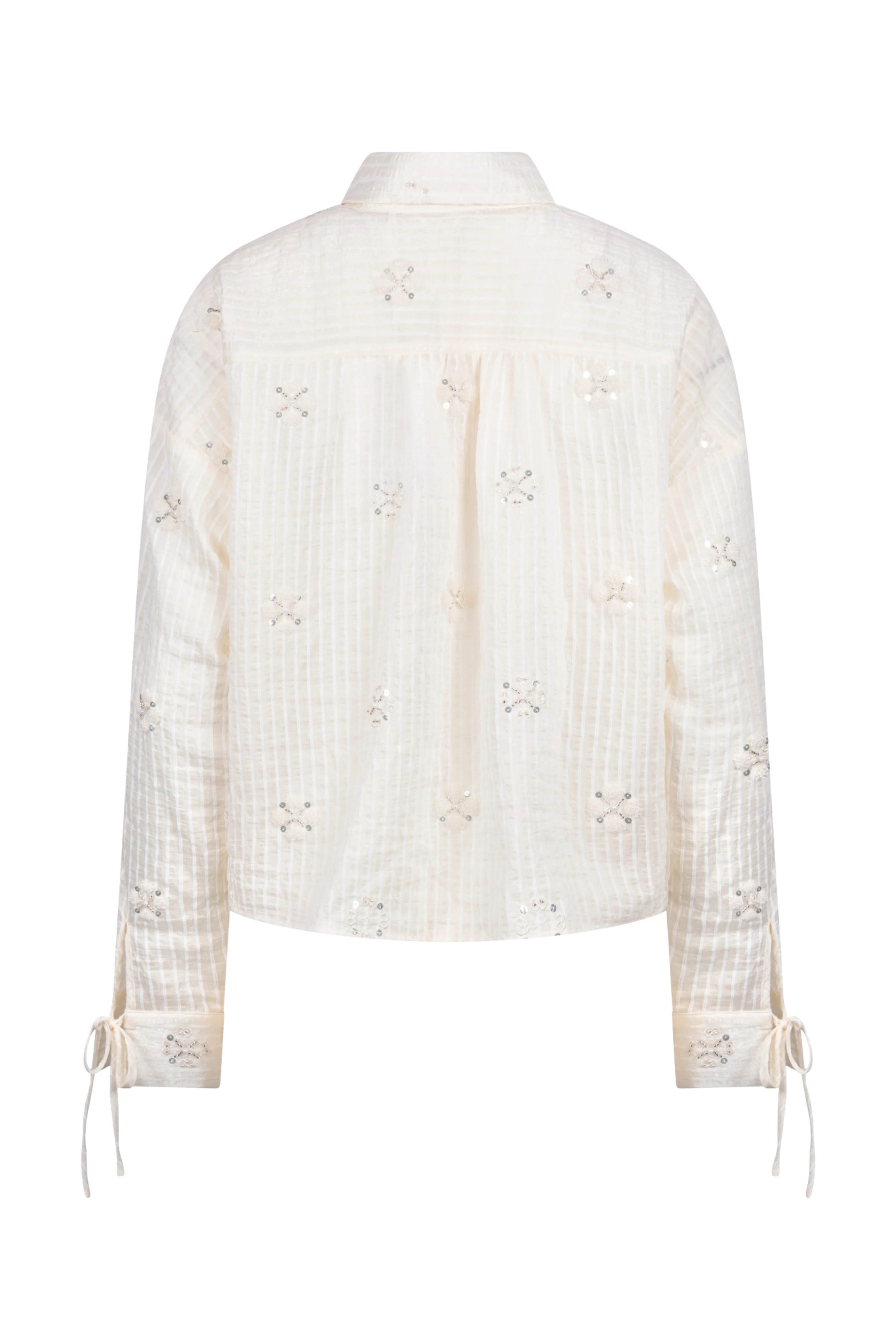 Blouse Bailey Beads Offwhite NKS02200 - Image 6
