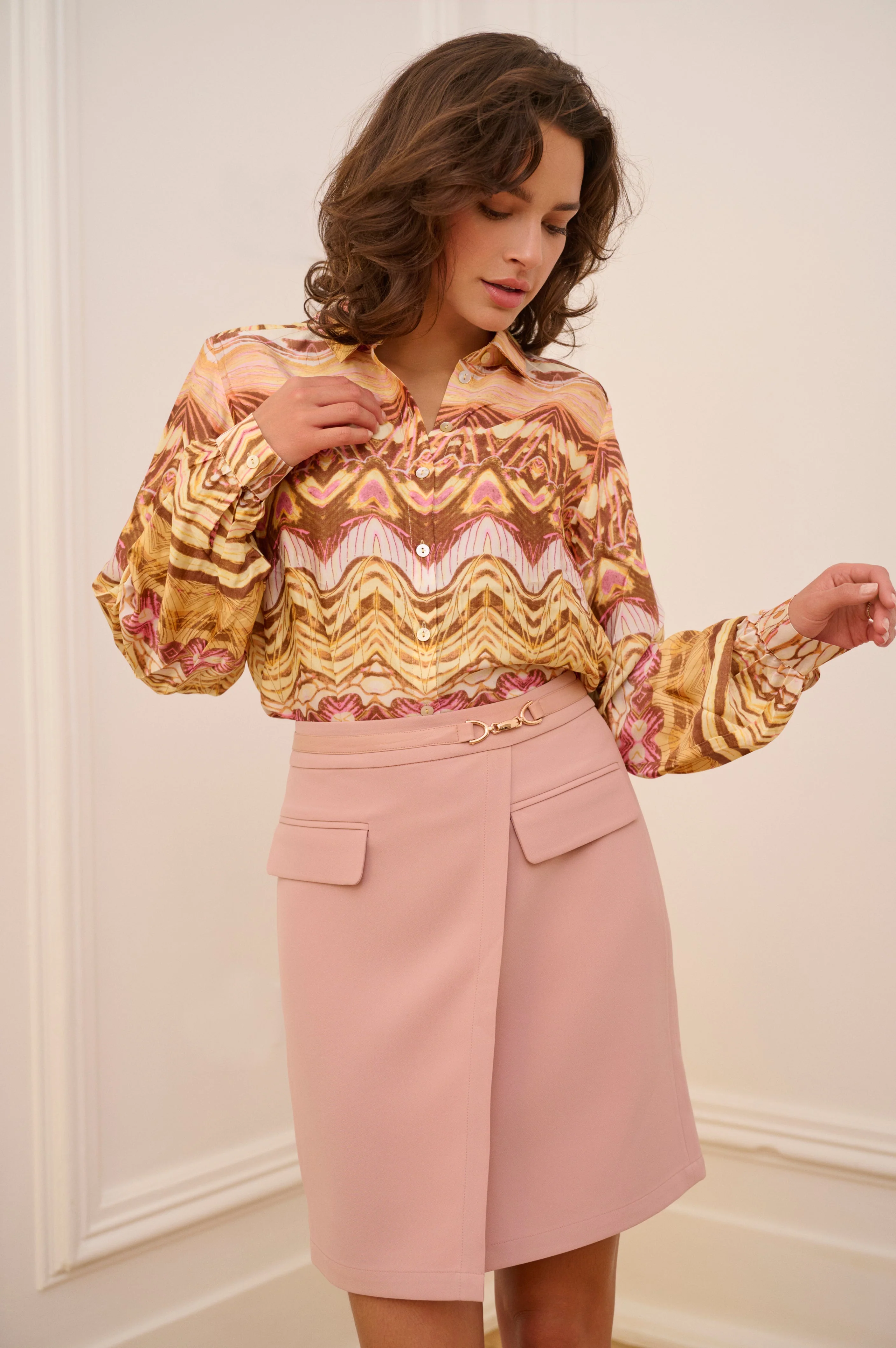 Blouse Basic Dreamstory Print SP25.05012 - Image 8