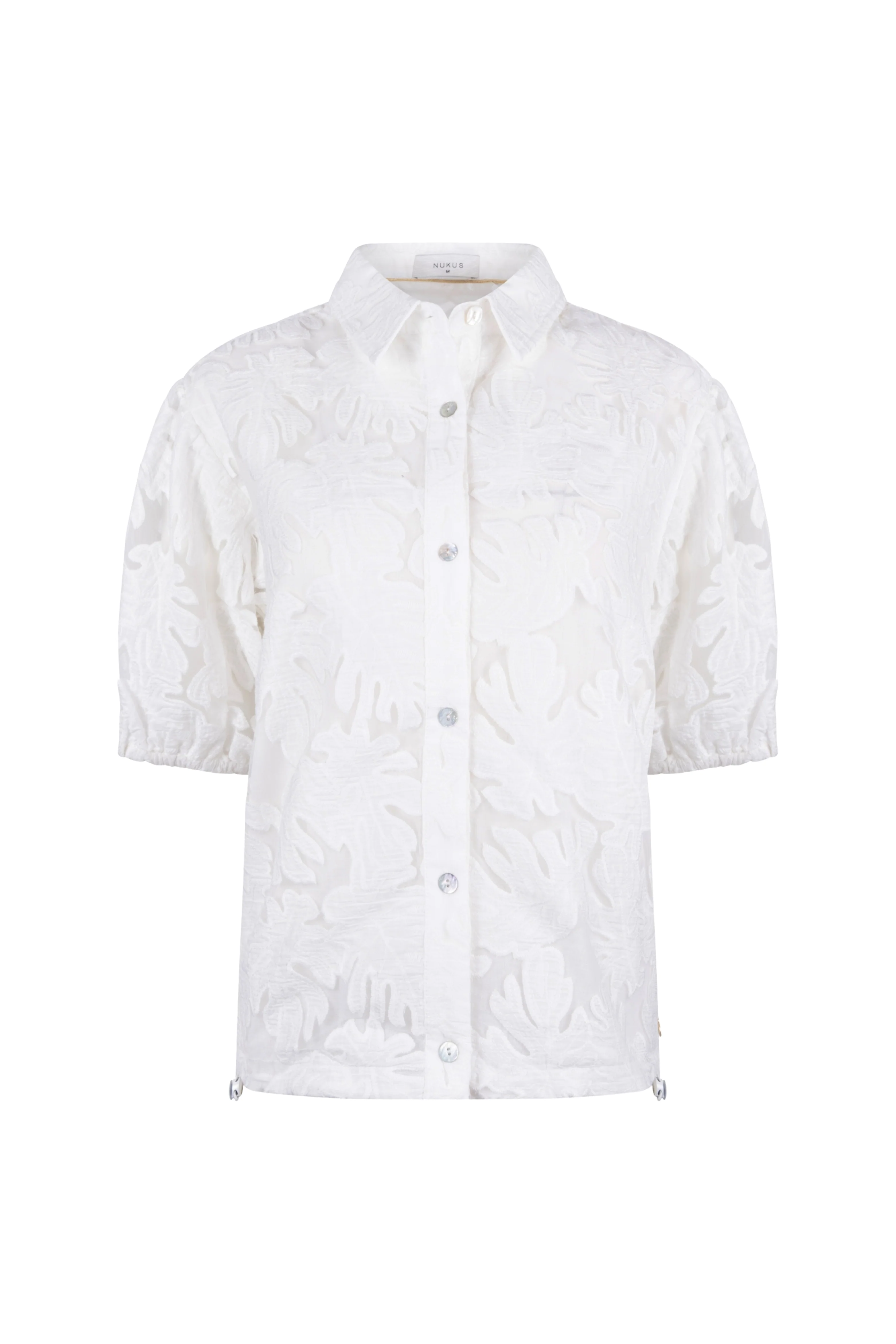 Blouse Berit Embroidery Offwhite NKS02137 - Image 2