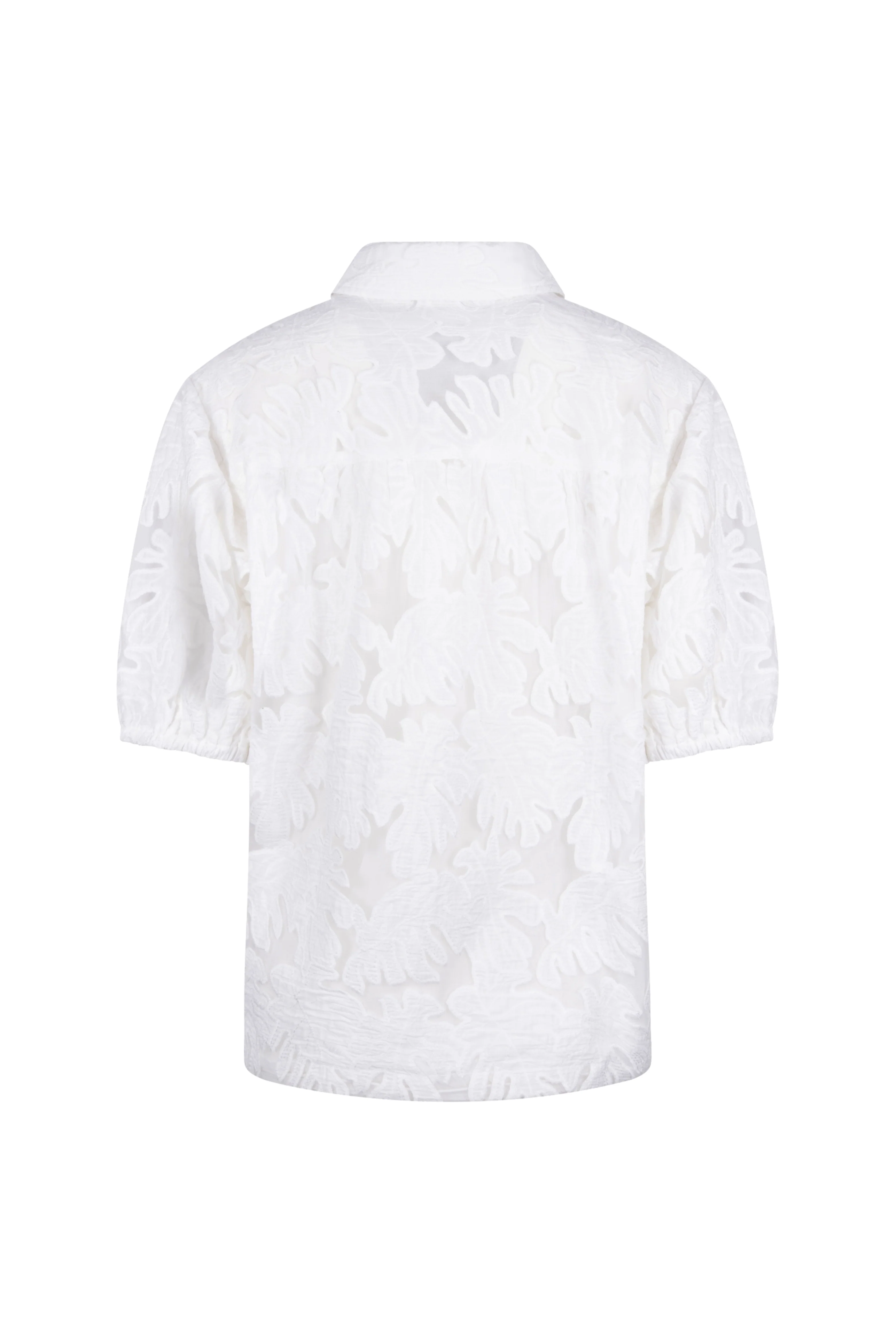 Blouse Berit Embroidery Offwhite NKS02137 - Image 4