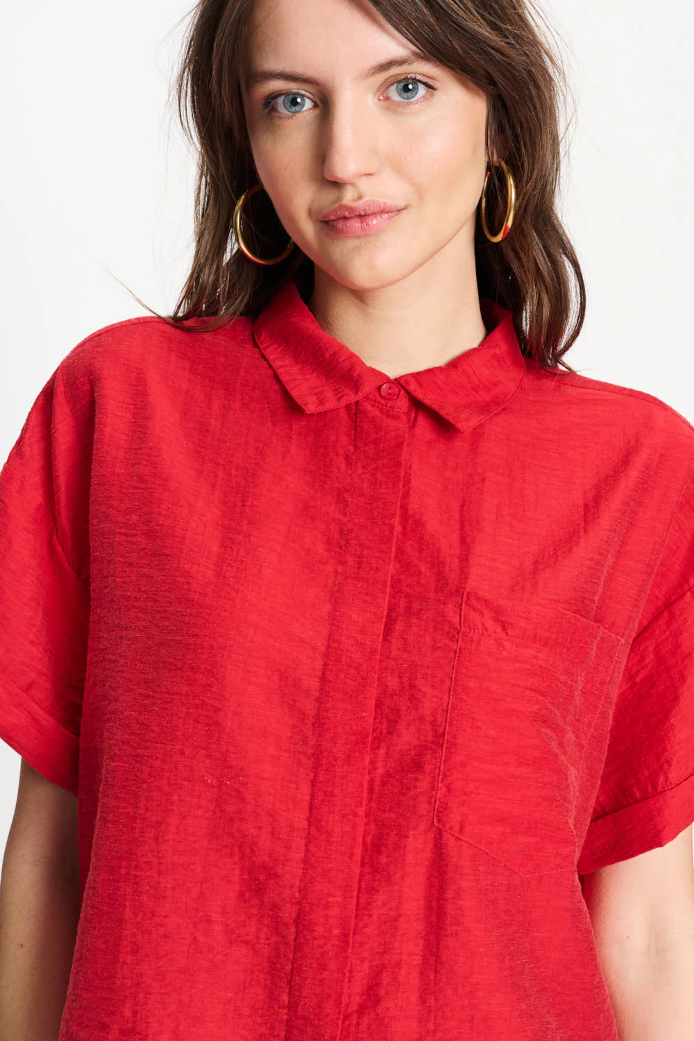 Blouse Bloom Red SP9582