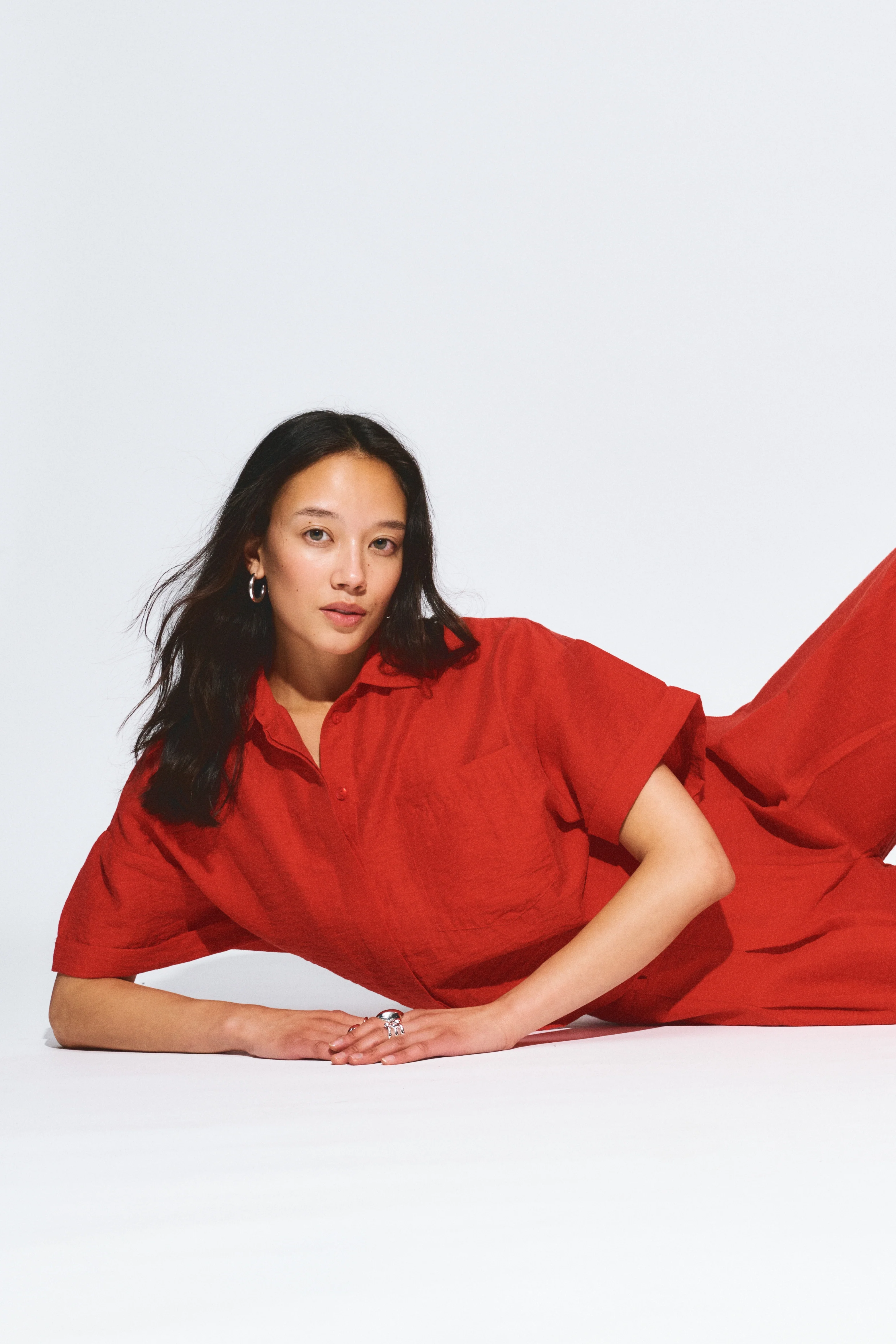 Blouse Bloom Red SP9582 - Image 4