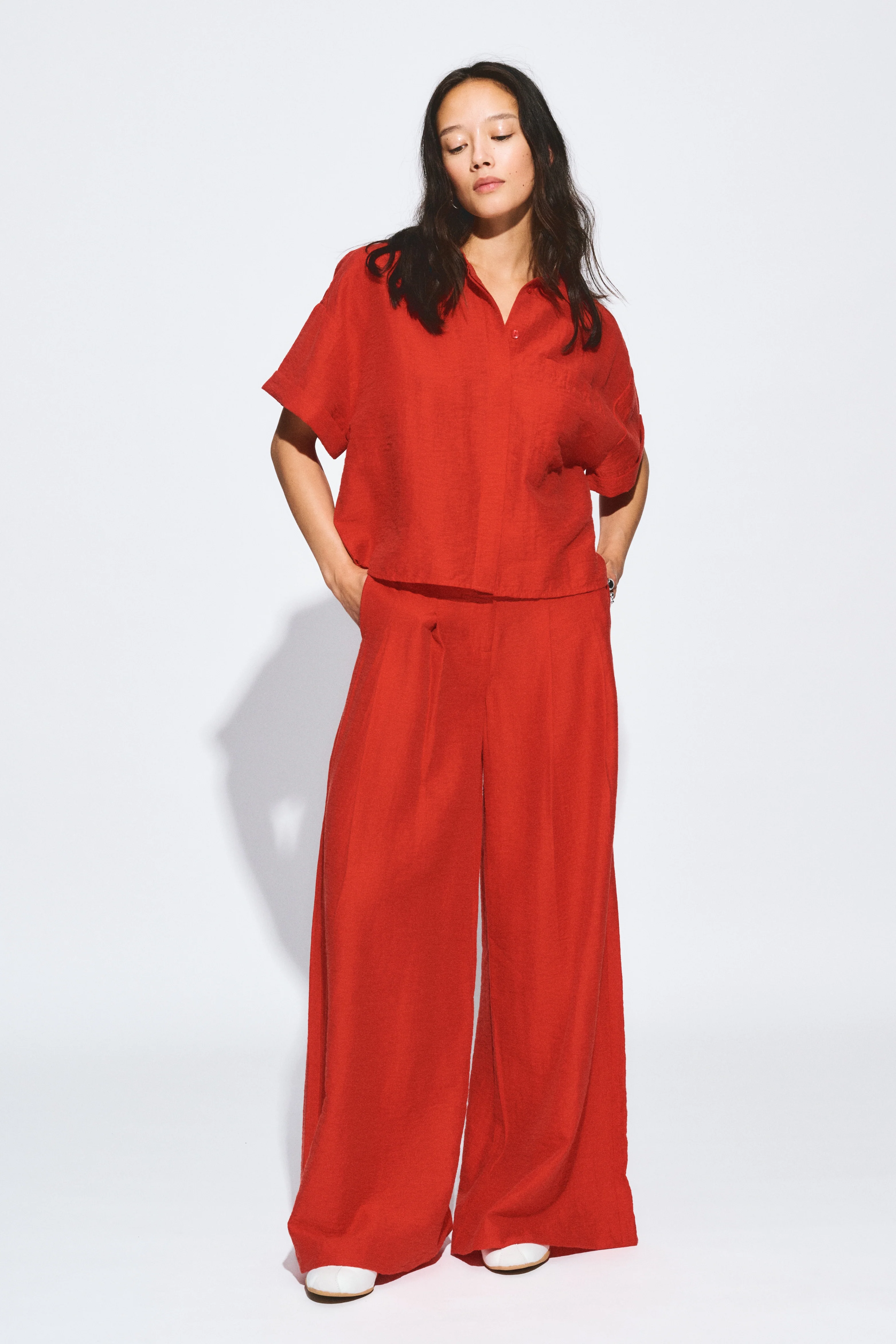 Blouse Bloom Red SP9582 - Image 5