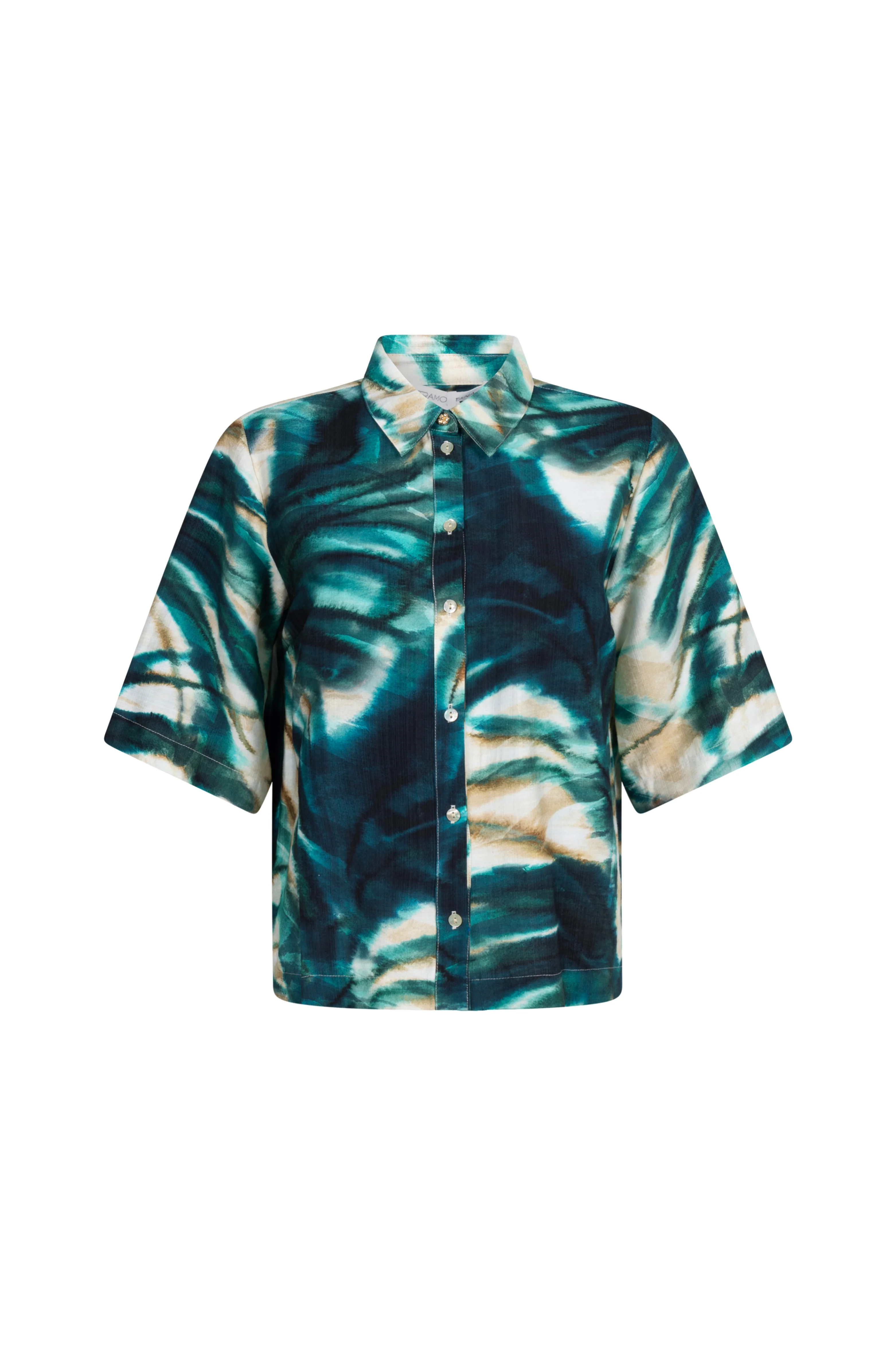 Blouse Botanique Print Blues C05-20-301 3 - Image 2