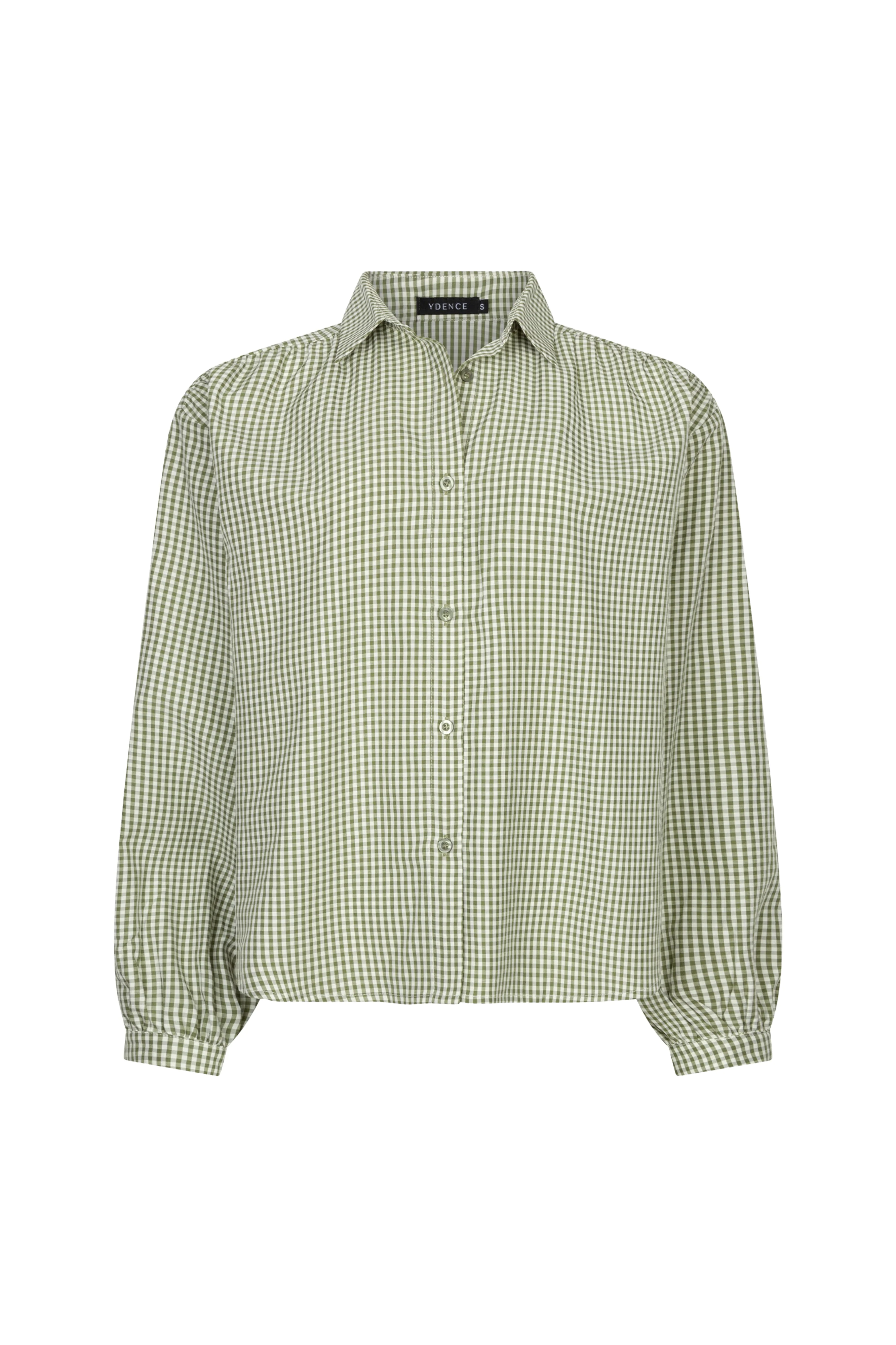 Blouse Brenda Green Check - Image 3
