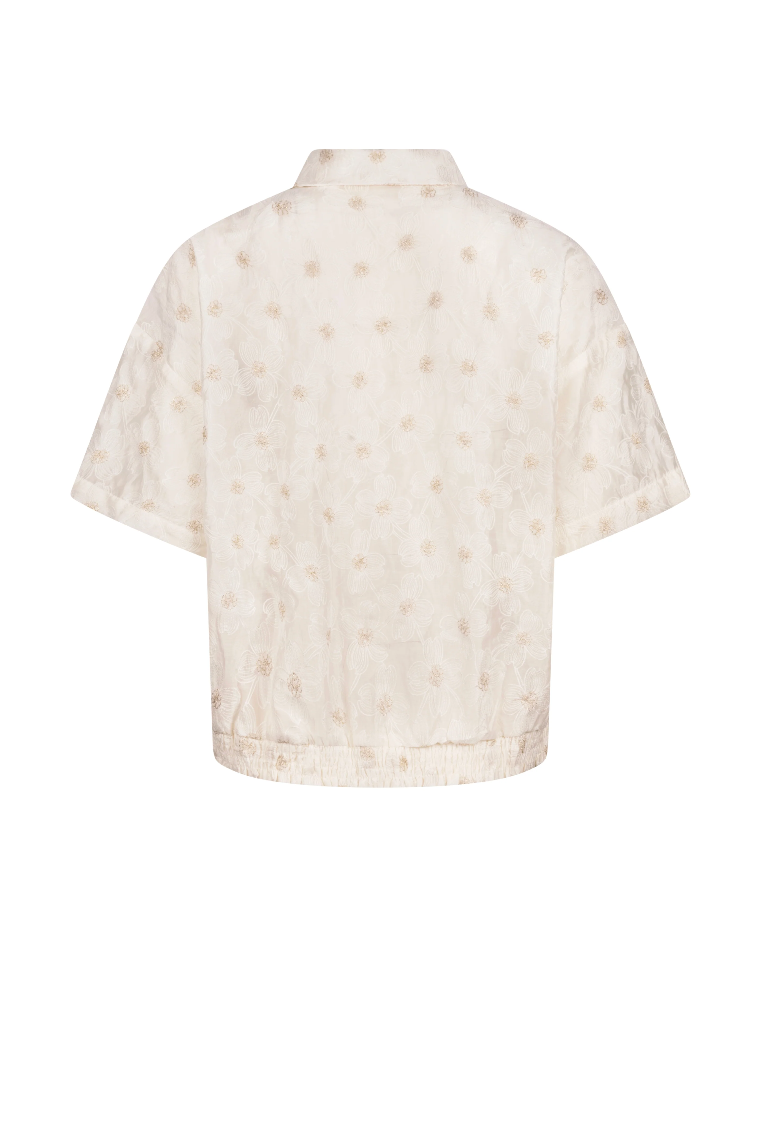 Blouse Britt Flower Offwhite NKS02199 - Image 4