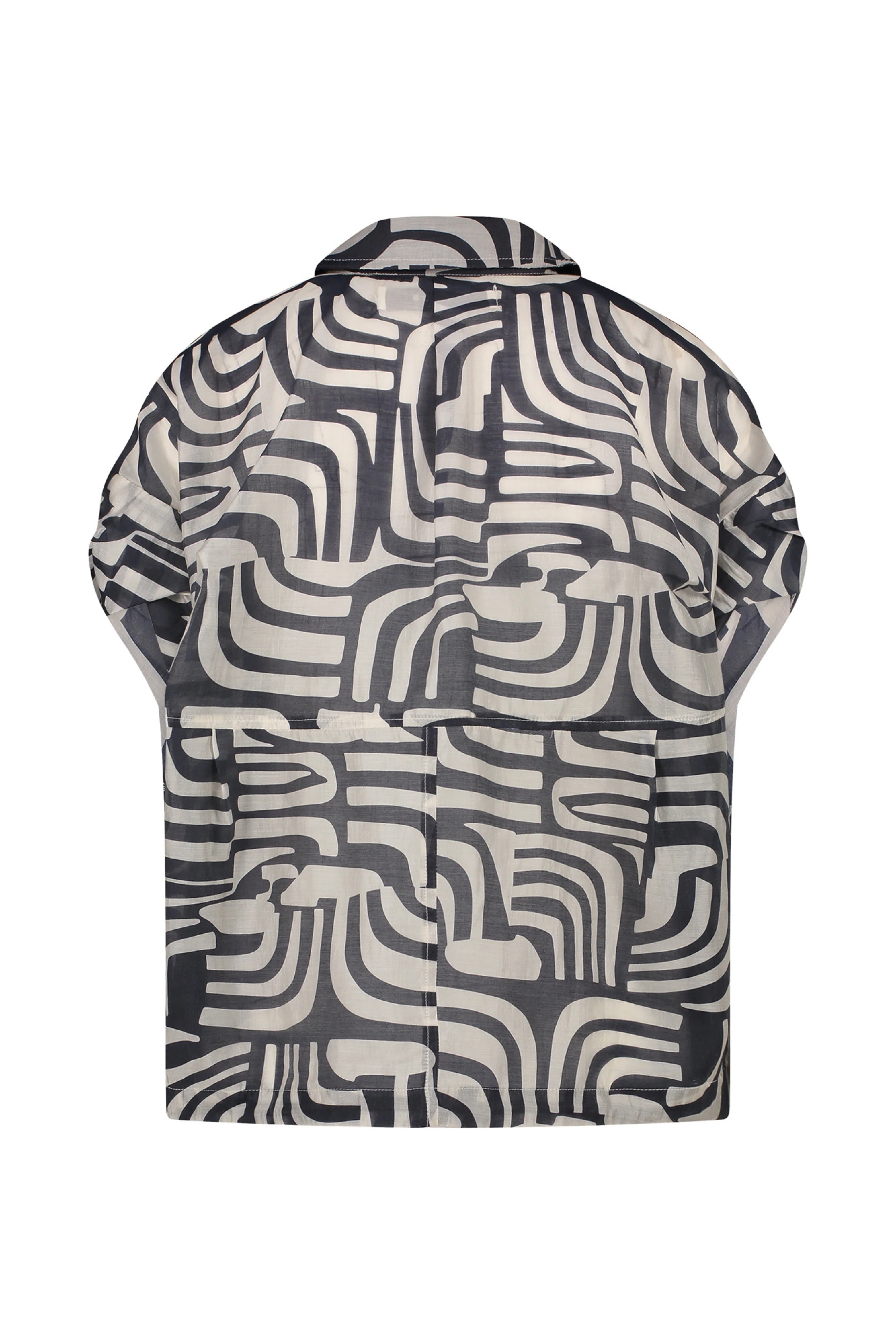 Blouse Catalina Offwhite Navy NKS02050 - Image 7