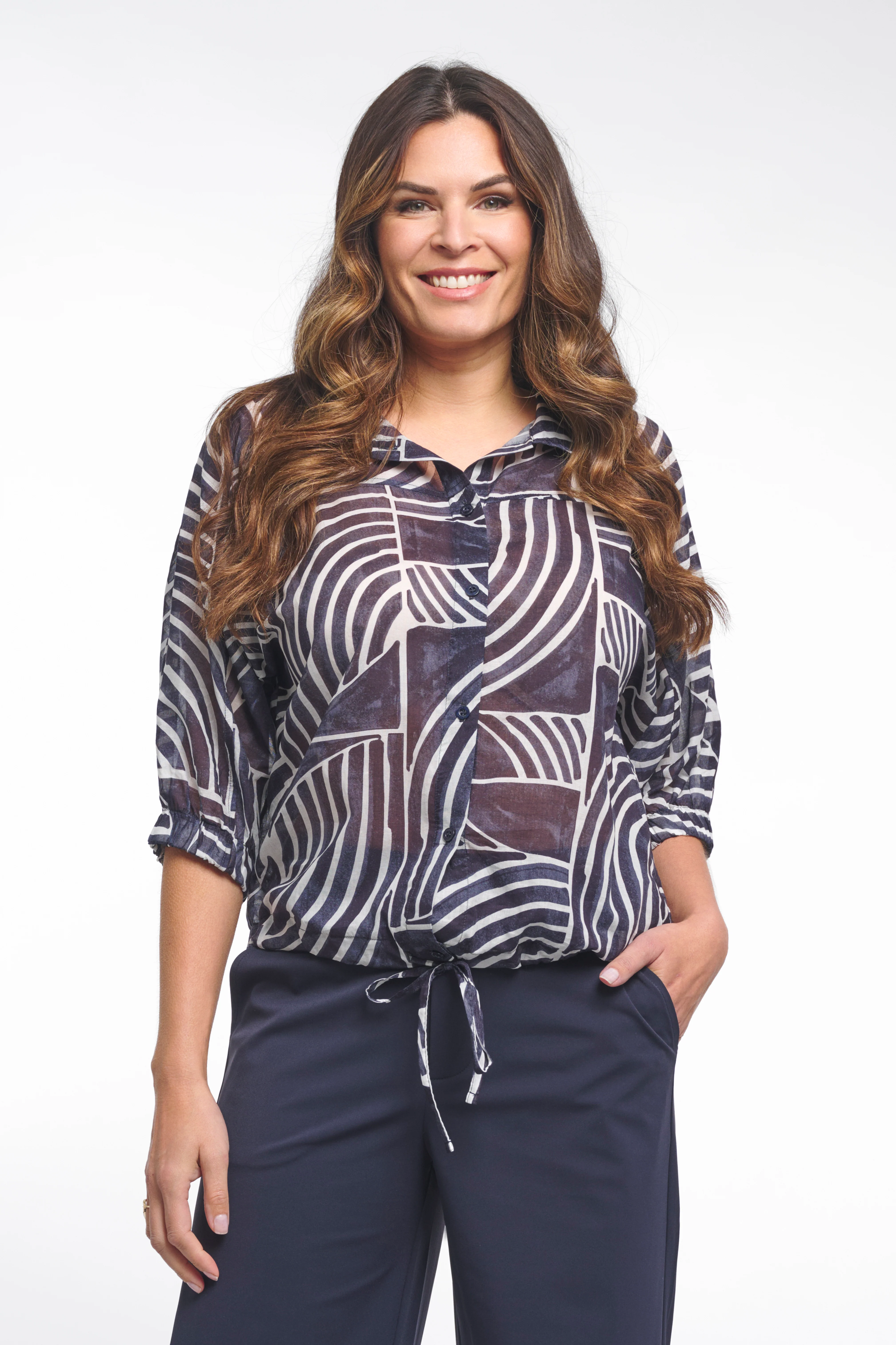 Blouse Coline Navy 262 - Image 3