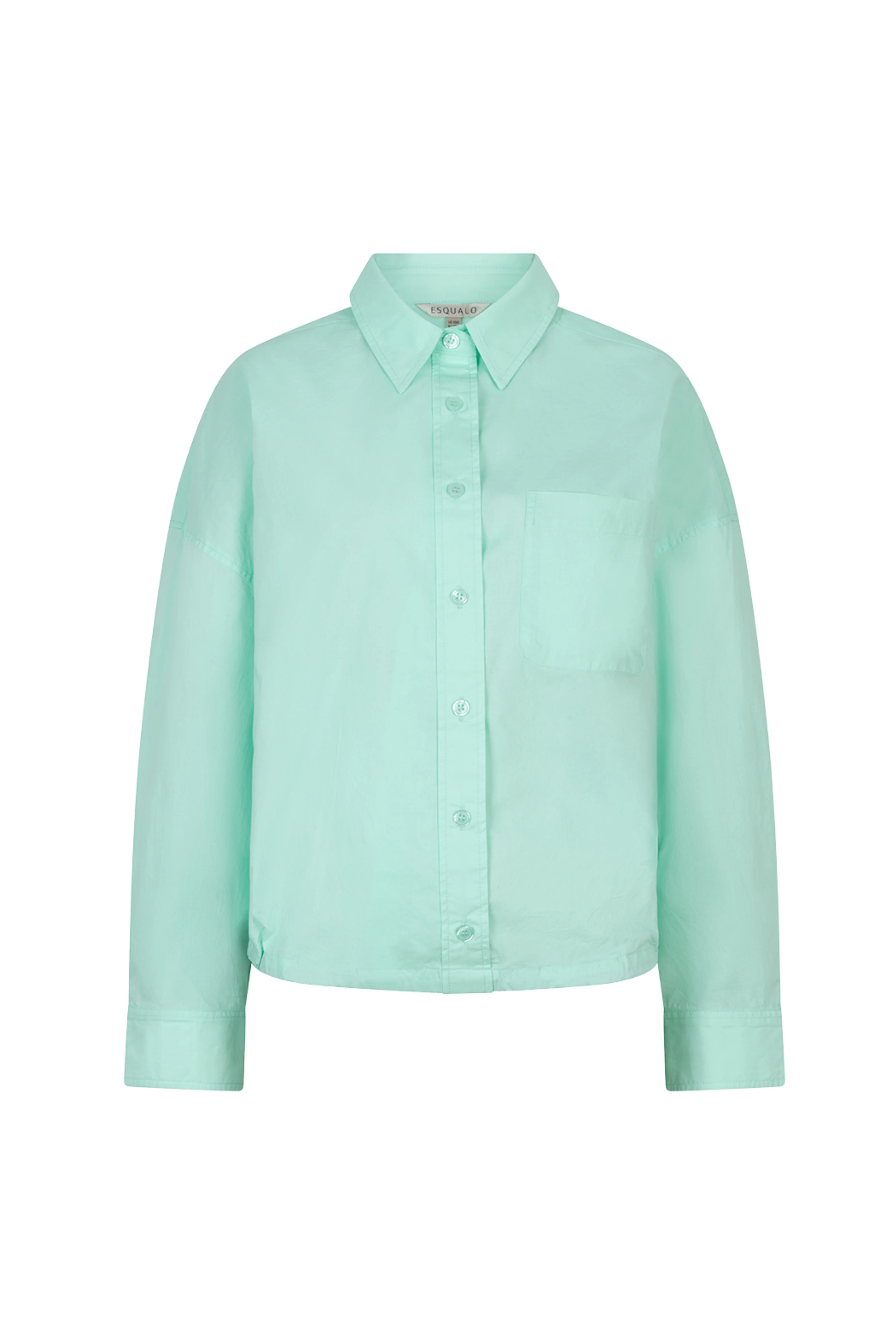 Blouse Cropped Poplin Mint Green SP26.10014 - Image 2
