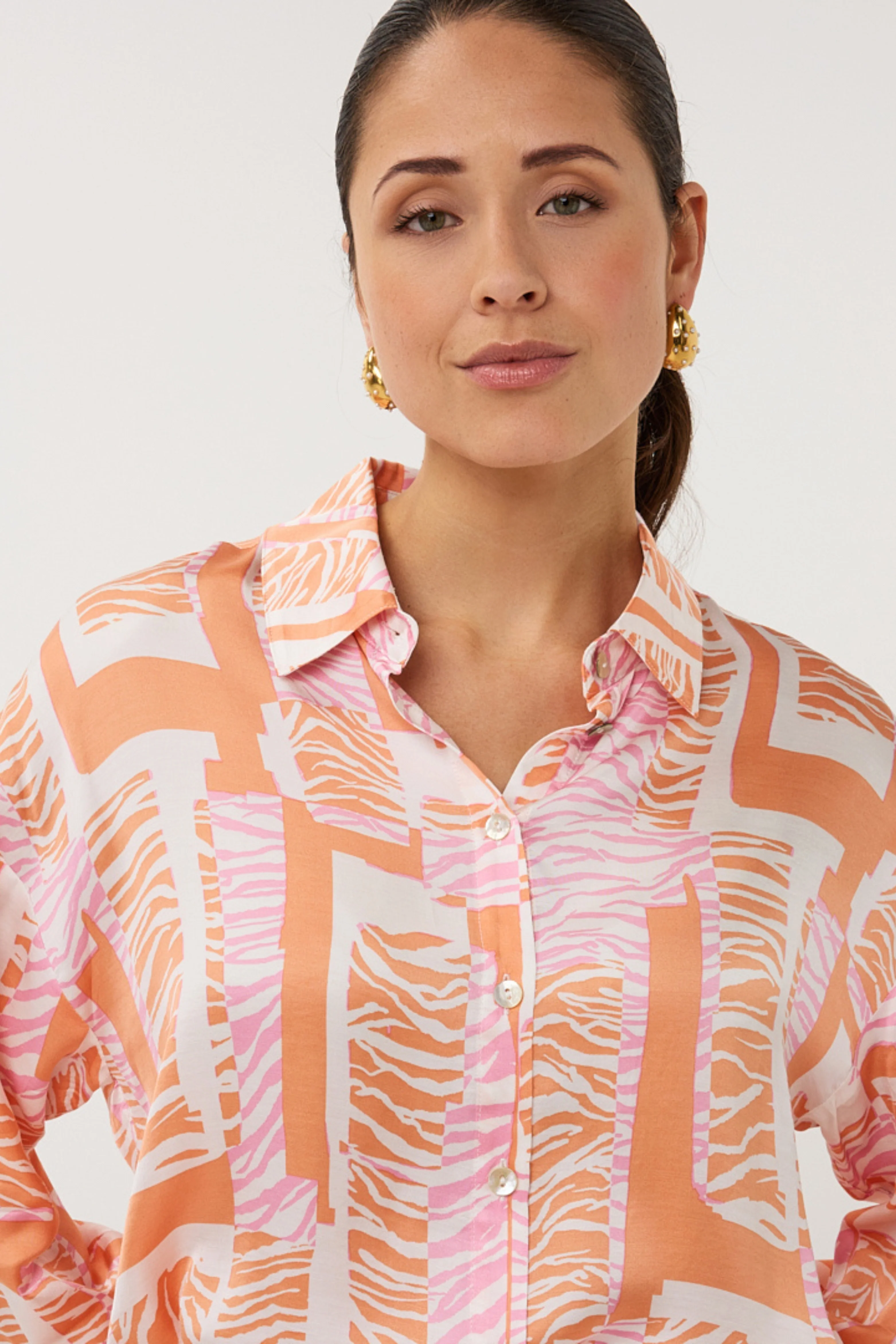 Blouse Divine Blocks Print SP26.10030 - Image 2