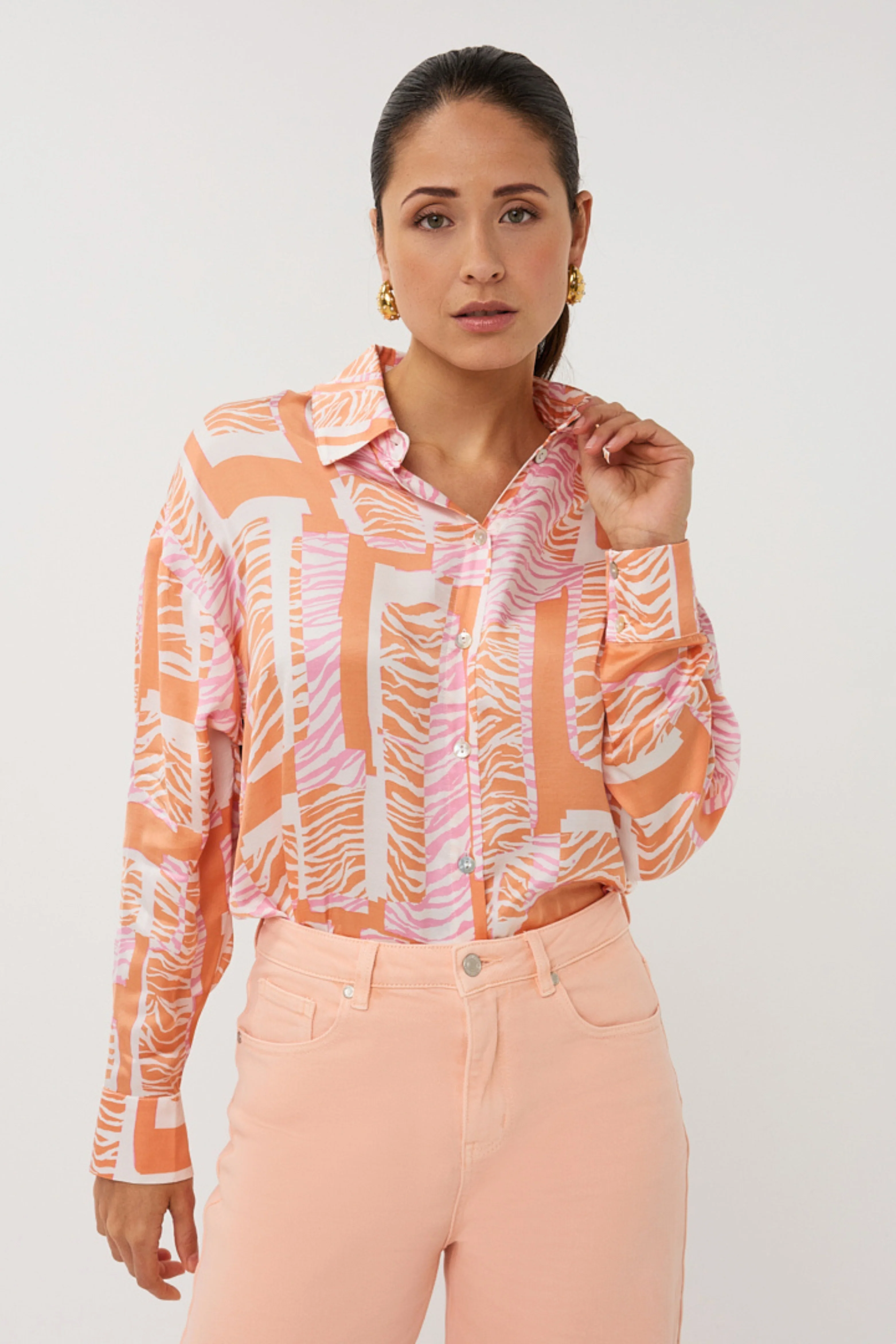 Blouse Divine Blocks Print SP26.10030 - Image 5