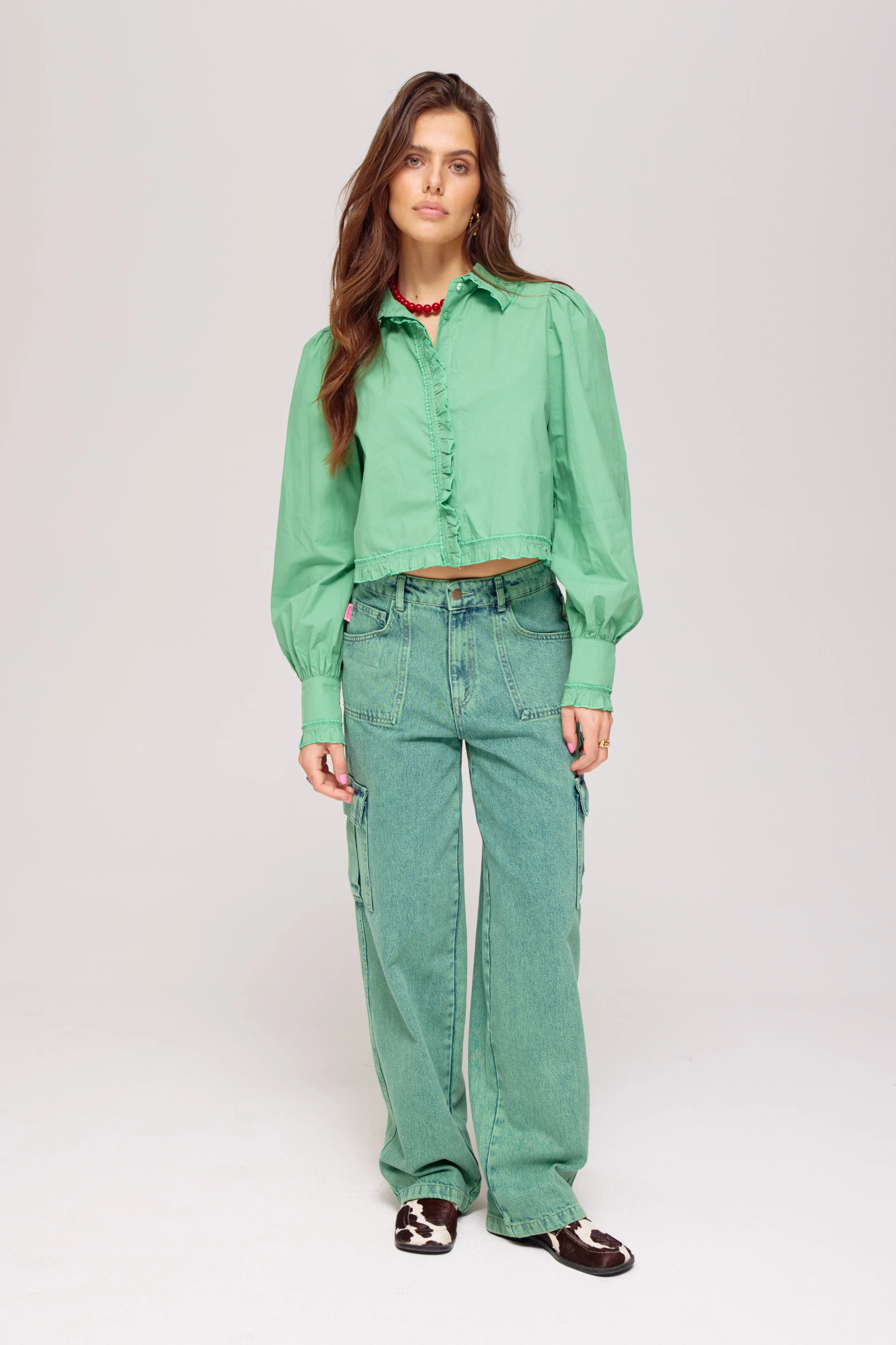 Blouse Ellie Peppermint Green AW25P603 - Image 2