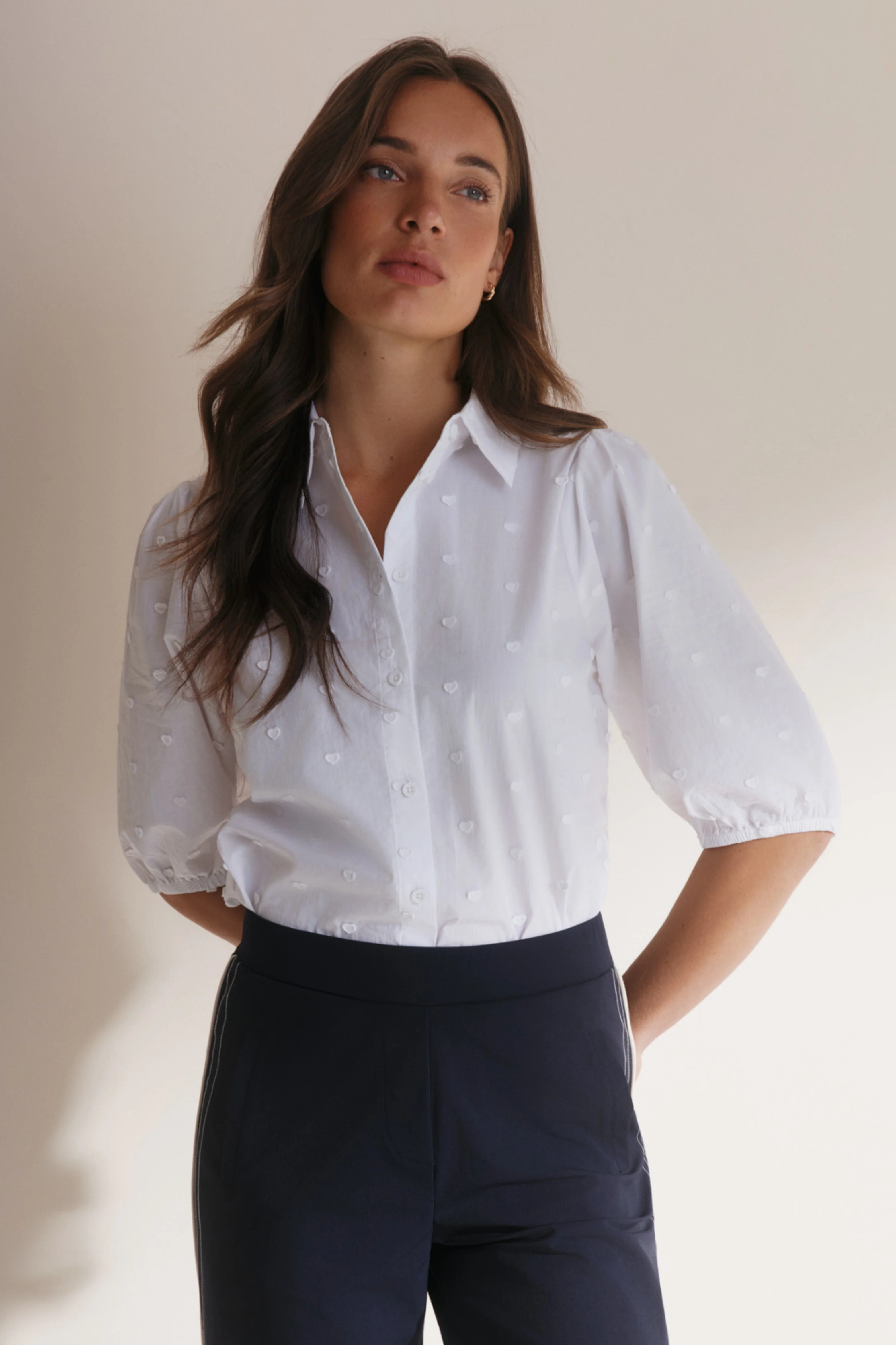 Blouse Eve Simple White L30-701-3050