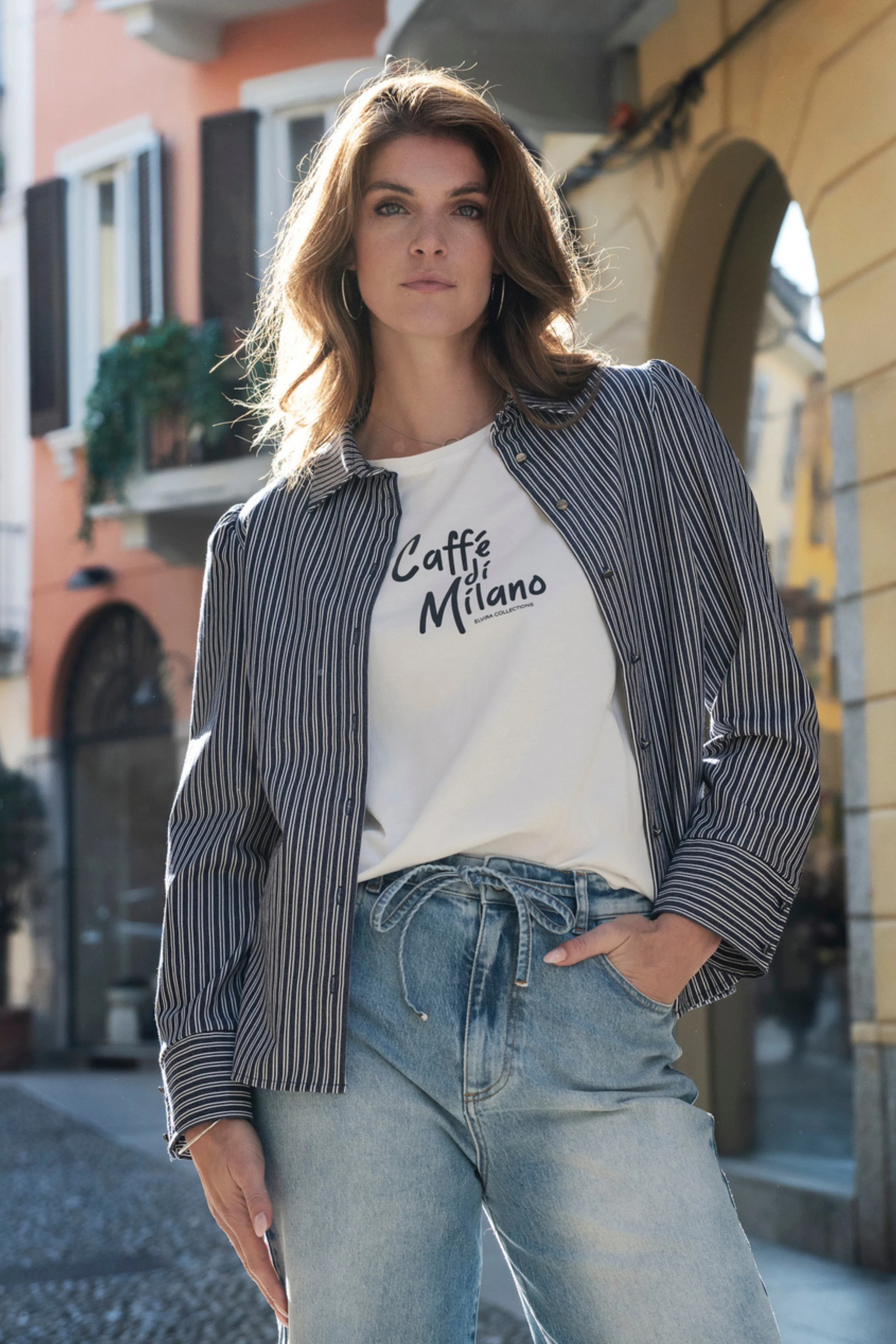 Blouse Fiore Striped Navy