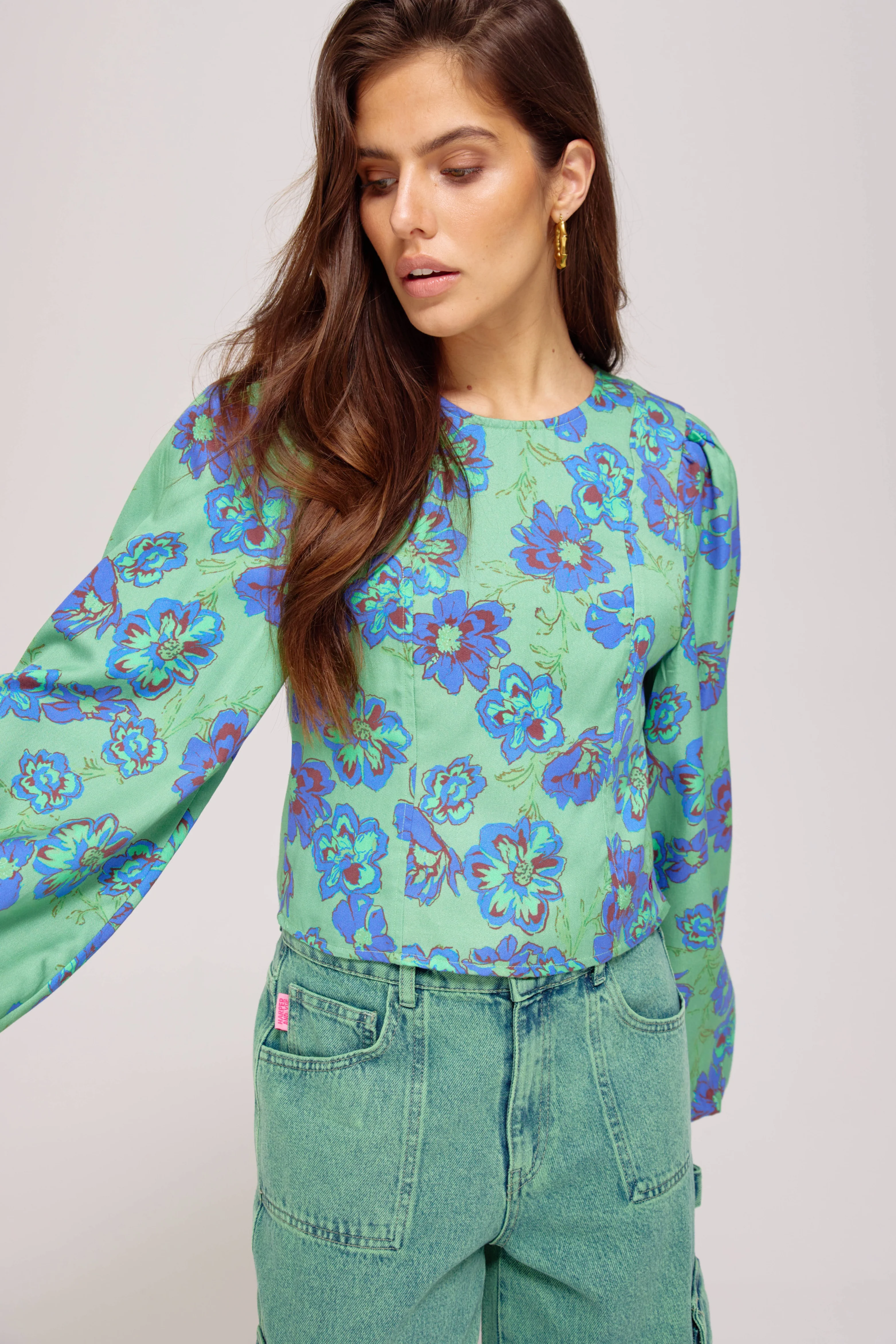 Blouse Floor Forest Flower AW25C601 - Image 3