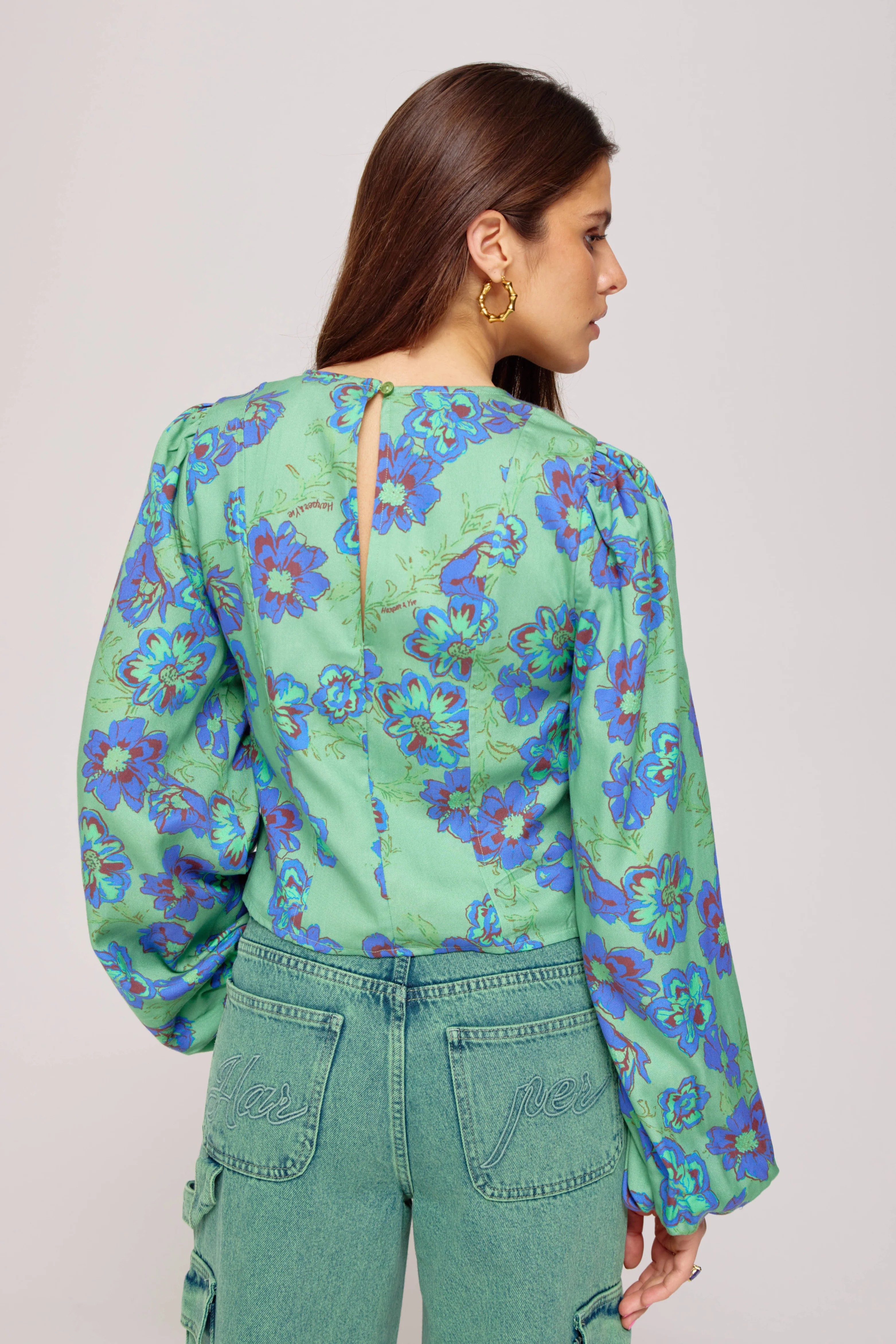 Blouse Floor Forest Flower AW25C601 - Image 4