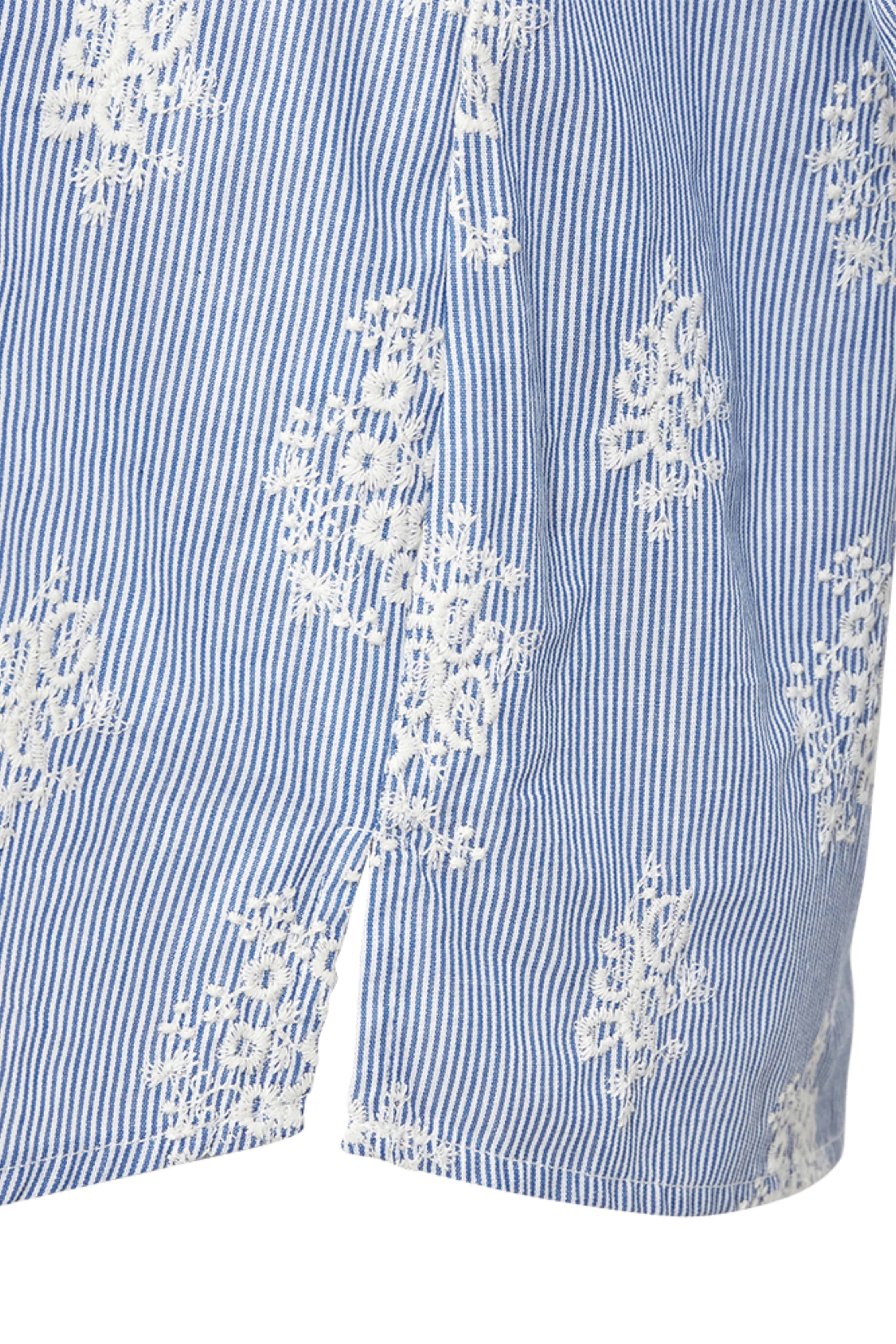 Blouse Fqlela Brilliant White Chambray 208104 - Image 6