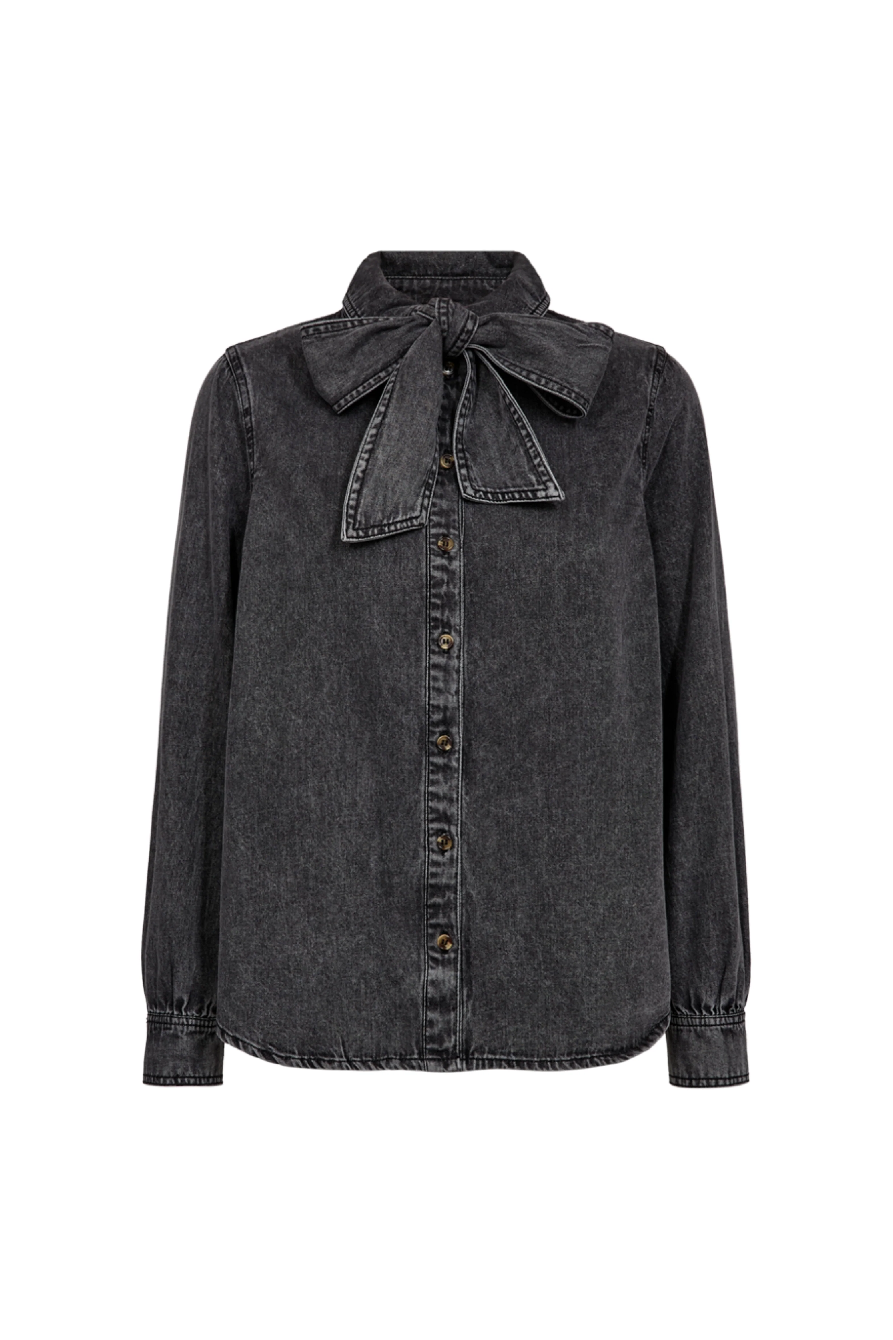 Blouse Fqlisea Vintage Grey Denim 206690 - Image 3