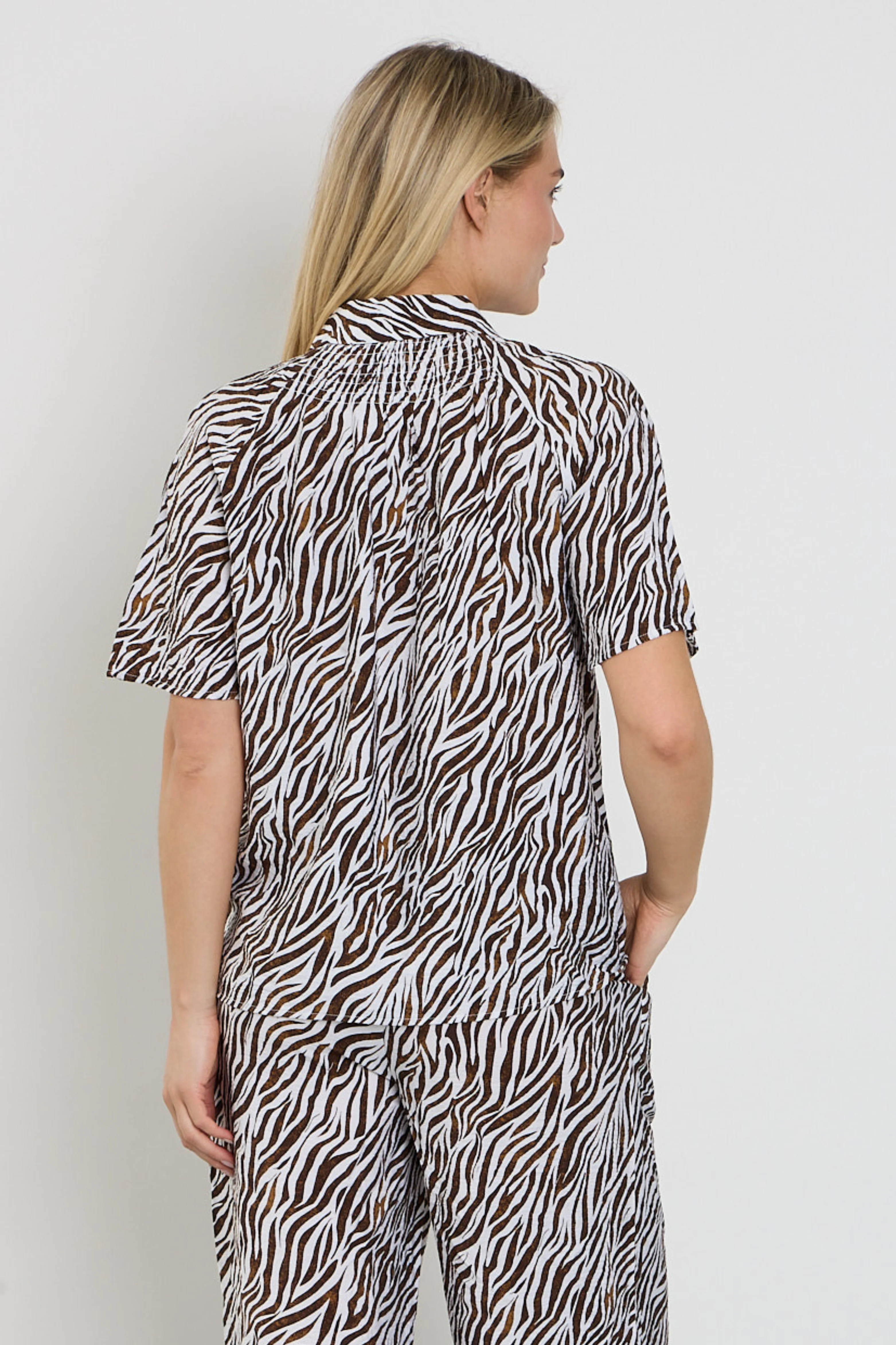 Blouse Fqmele Brilliant White Coffee Bean 208114 - Image 6
