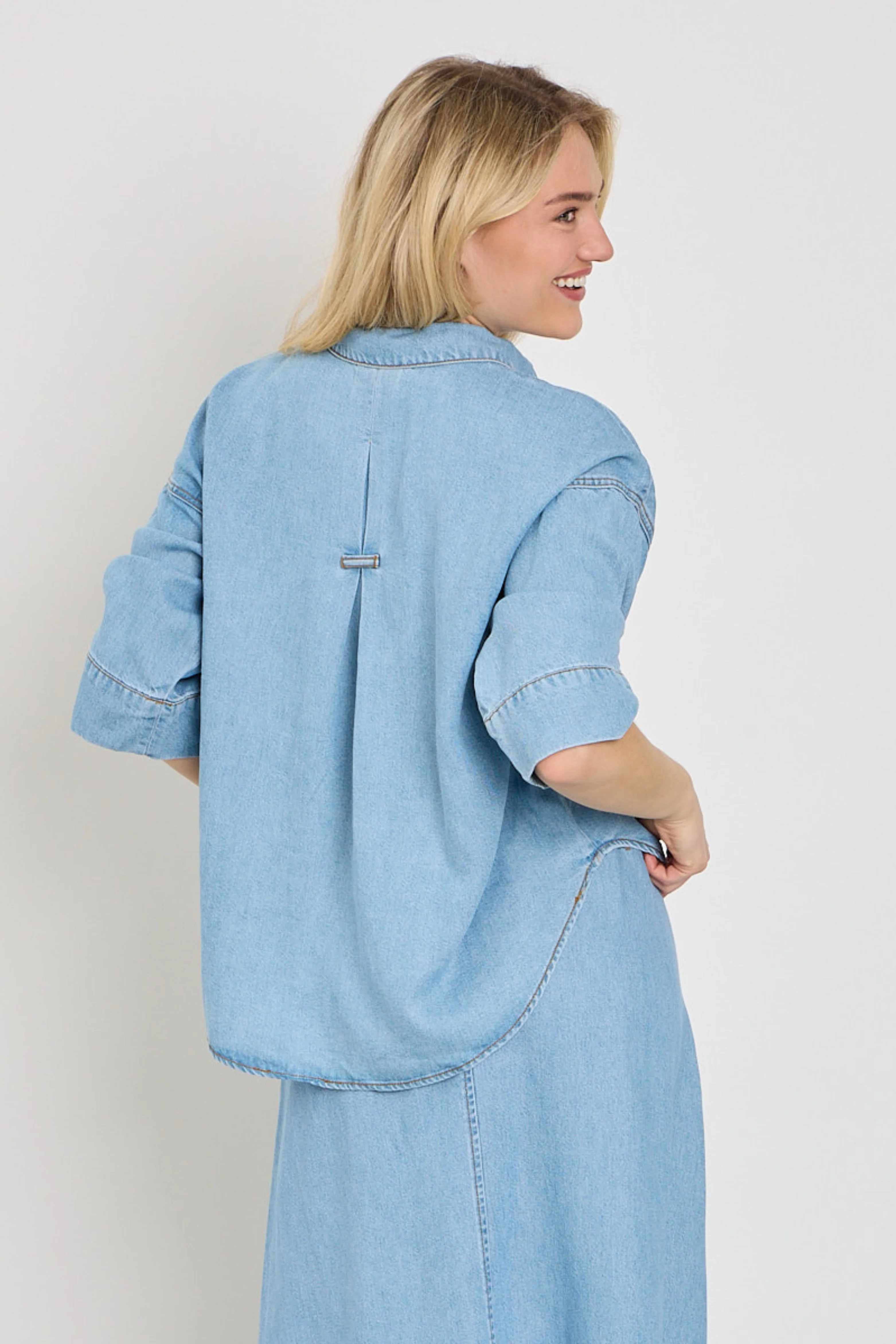 Blouse Fqmilo Light Blue Denim 207843 - Image 2