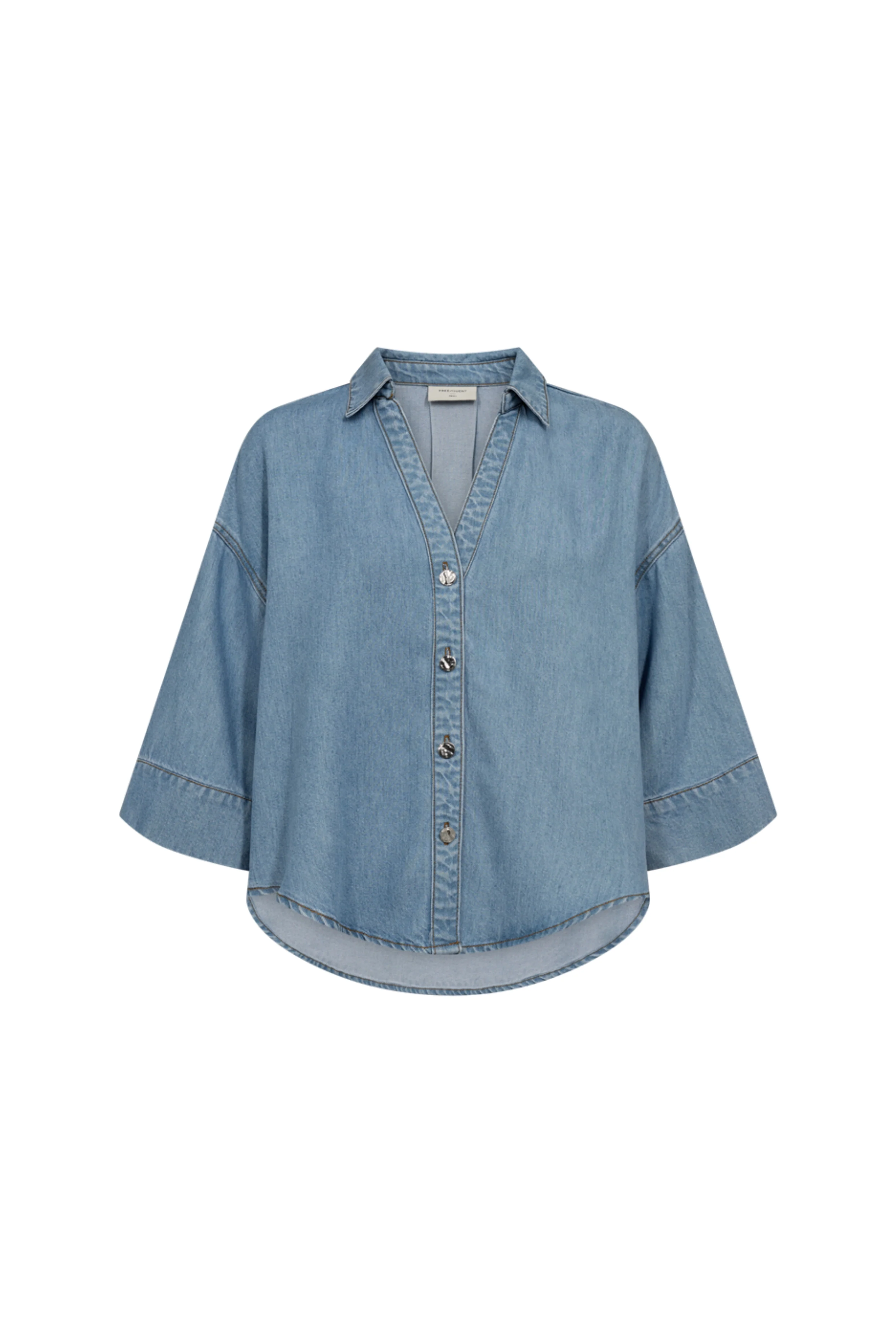Blouse Fqmilo Light Blue Denim 207843 - Image 3