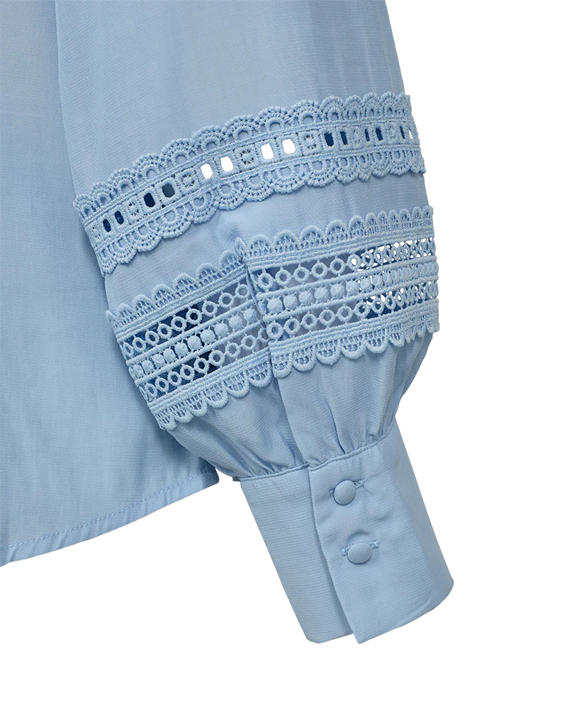 Blouse Fqsweetly Chambray Blue - Image 3