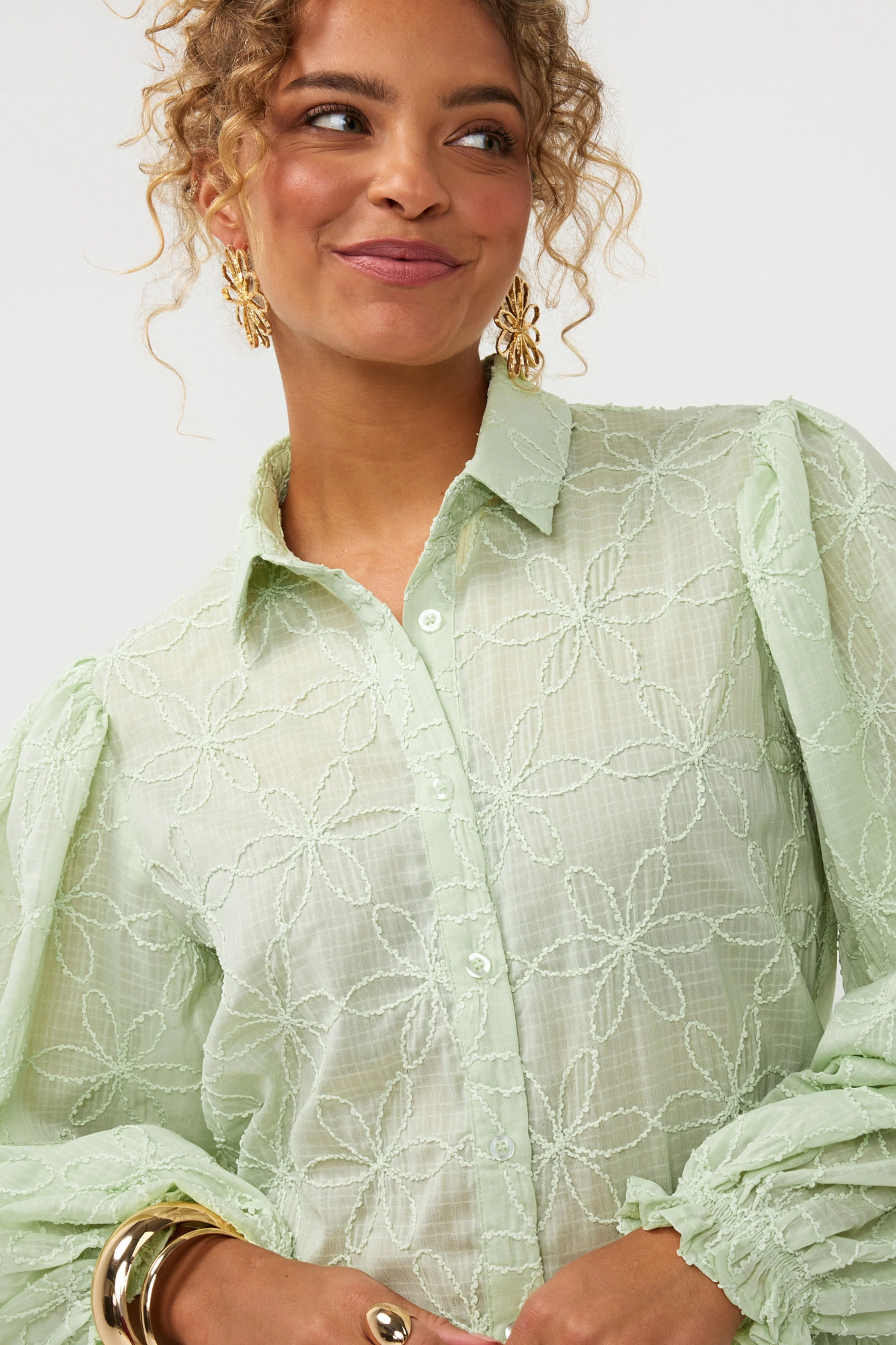 Blouse Isamae Soft Green - Image 2