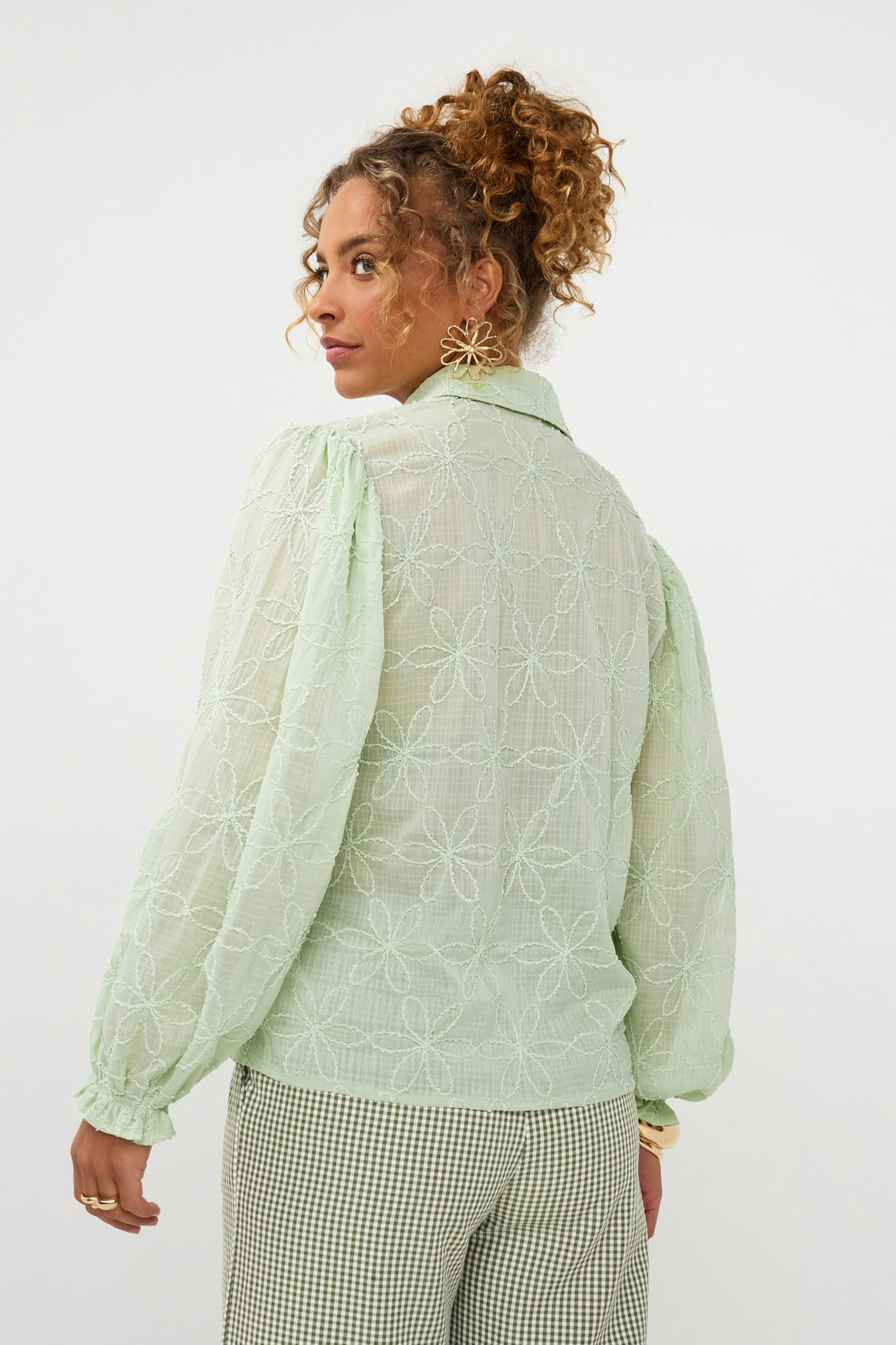 Blouse Isamae Soft Green - Image 5