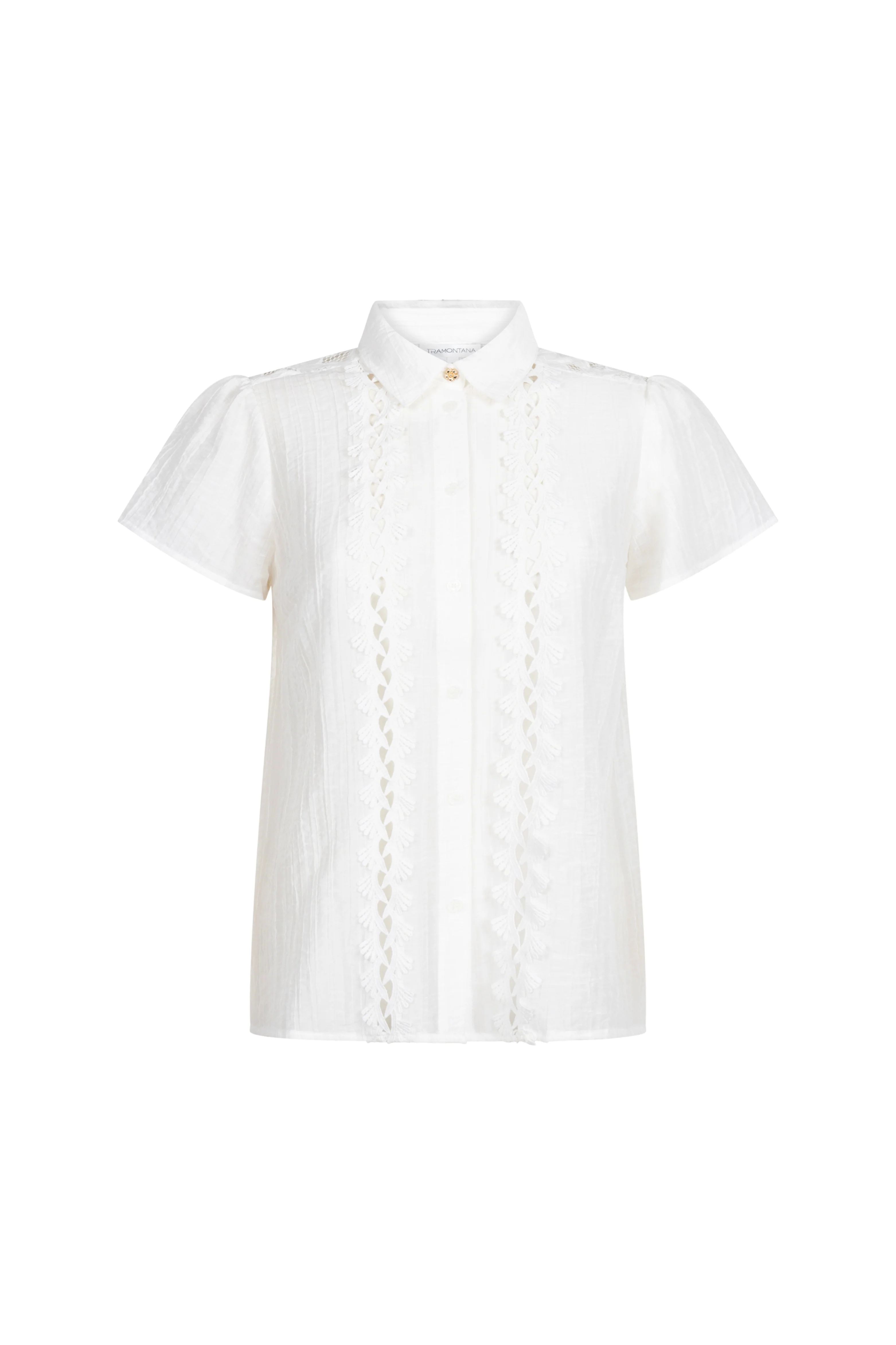 Blouse Lace Tapes Offwhite C19-20-301 3 - Image 2