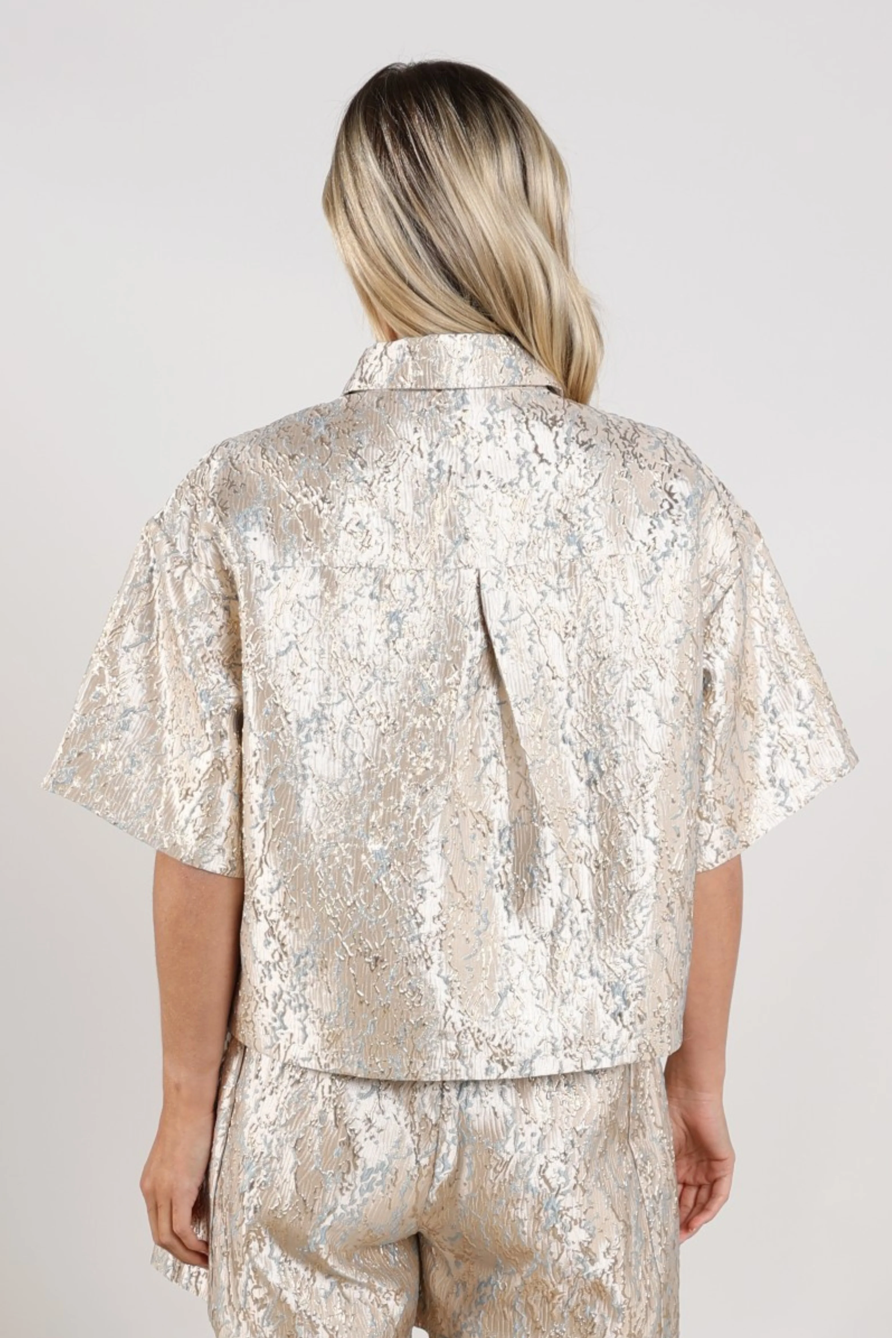 Blouse Leena Gold Cloudy NKS02111 - Image 4