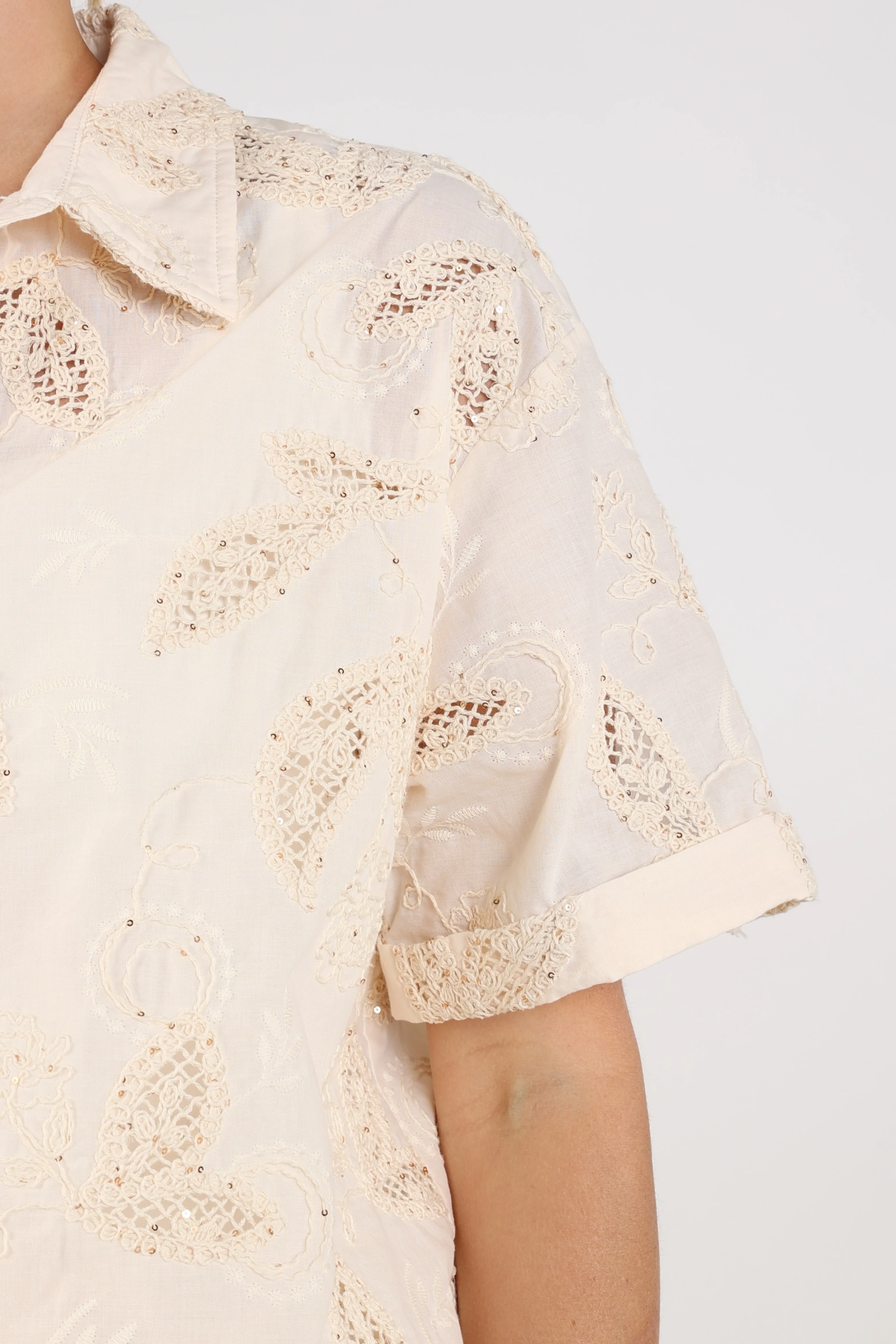 Blouse Leonora Sand NKS02124 - Image 8