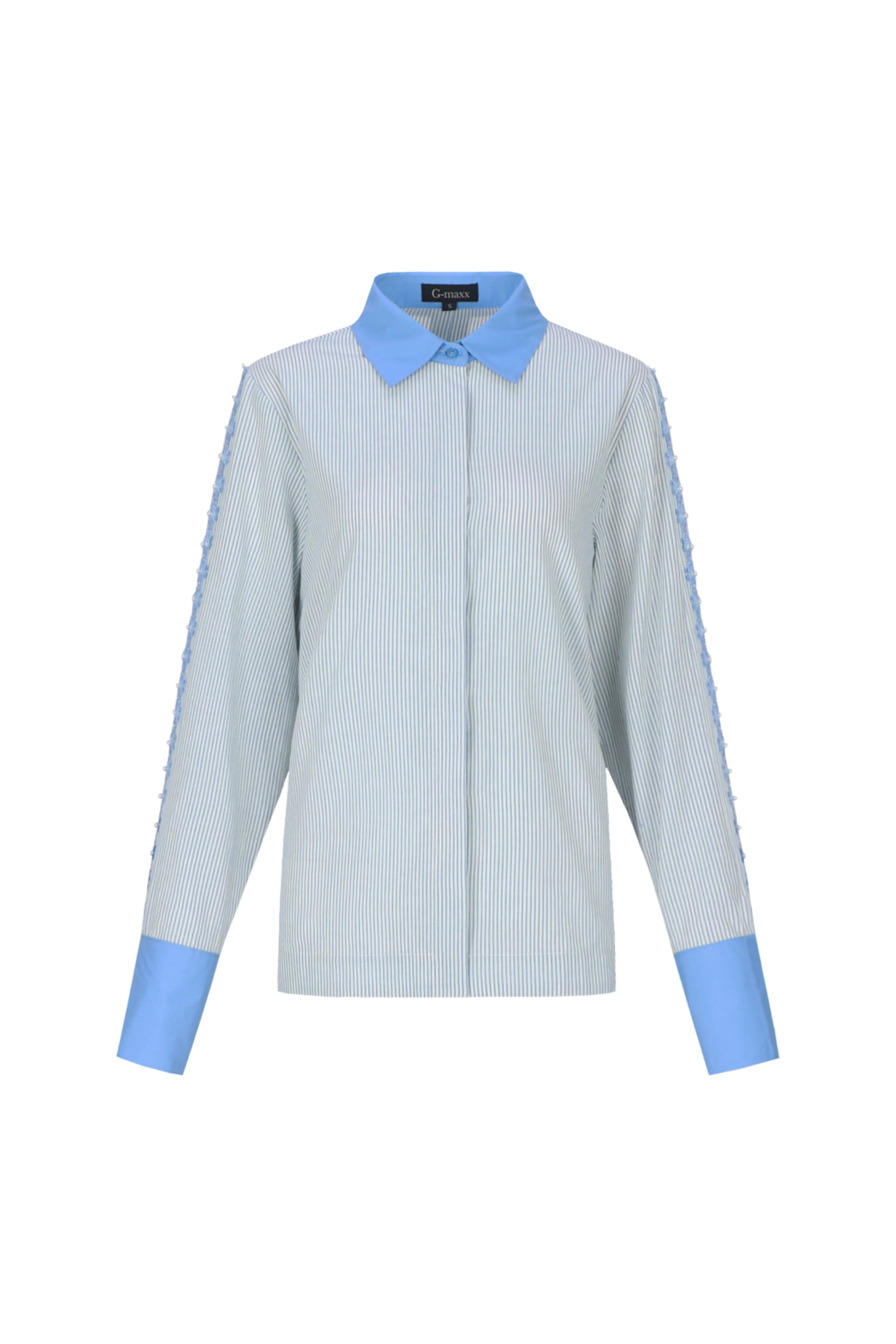 Blouse Lucille Offwhite Celestial Blue - Image 3